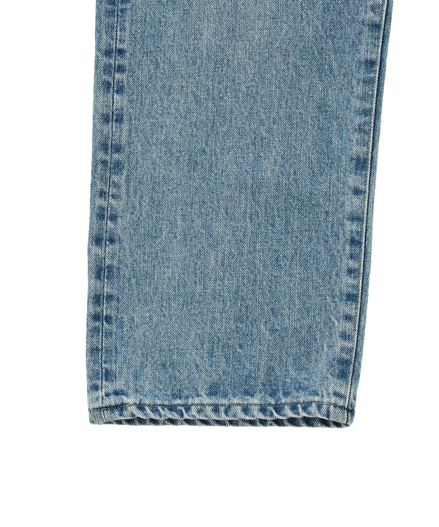 Washed Denim Pants