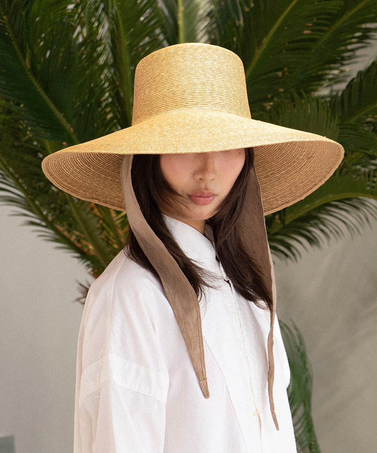 CLOTH STRAW HAT