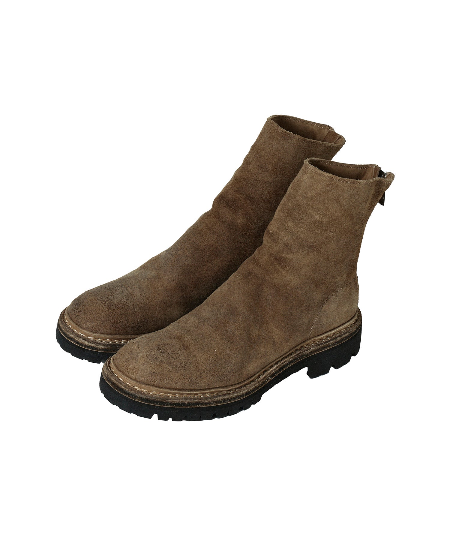 GUIDI バックジップブーツ COMOLI別注カラー
