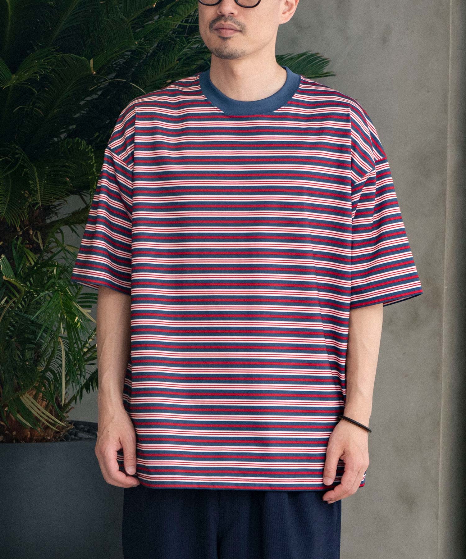 TECH DRAWSTRING MULTI BORDER S/S TEE - DAIWA PIER39 (ダイワピア39 