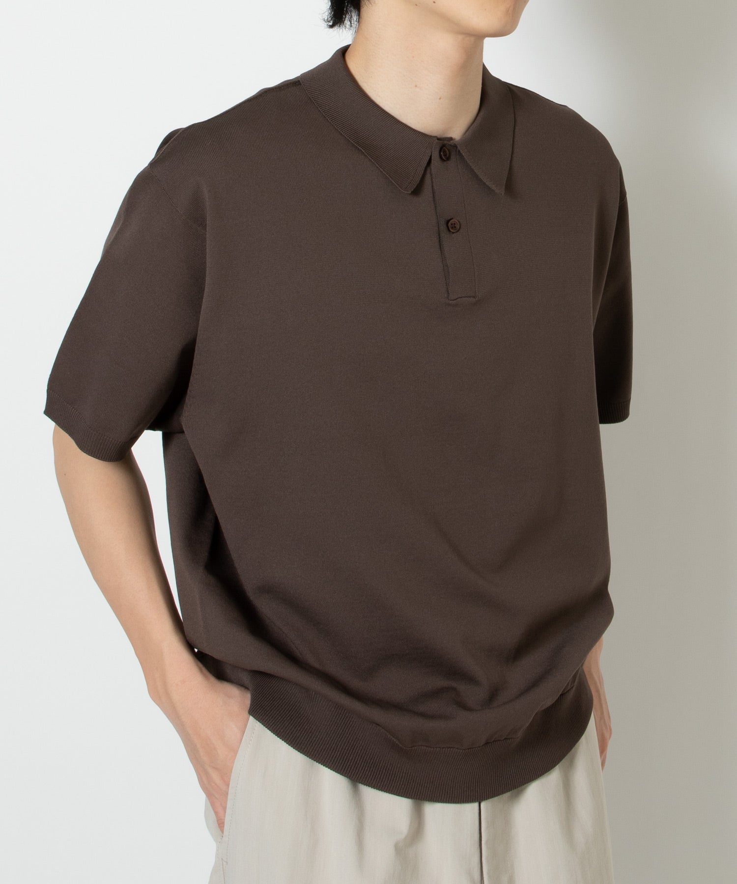 トップス TECH KNIT POLO S/S 2026SS3rd ink black TECH KNIT POLO S/S - DAIWA PIER39 (ダイワピア39) - tops (トップス