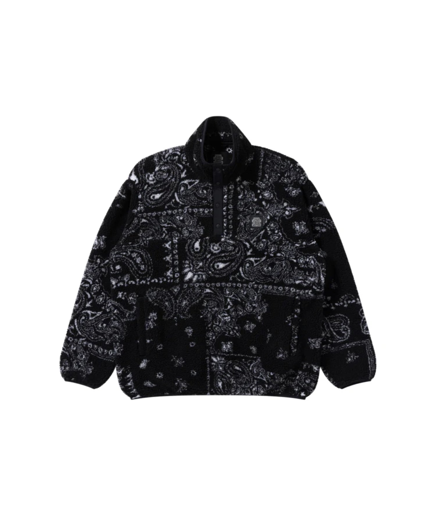 OG LABEL PAISLEY FLEECE PULLOVER - Black Eye Patch (ブラックアイ