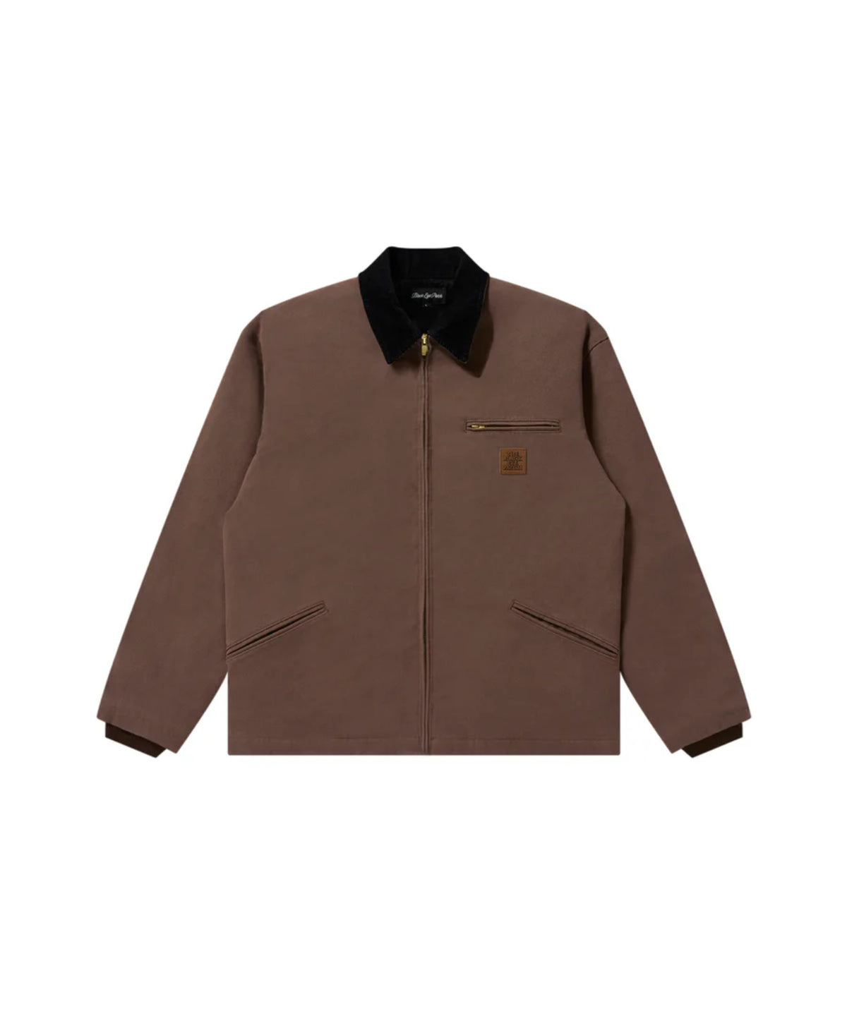 LEATHER PATCHED DUCK JACKET