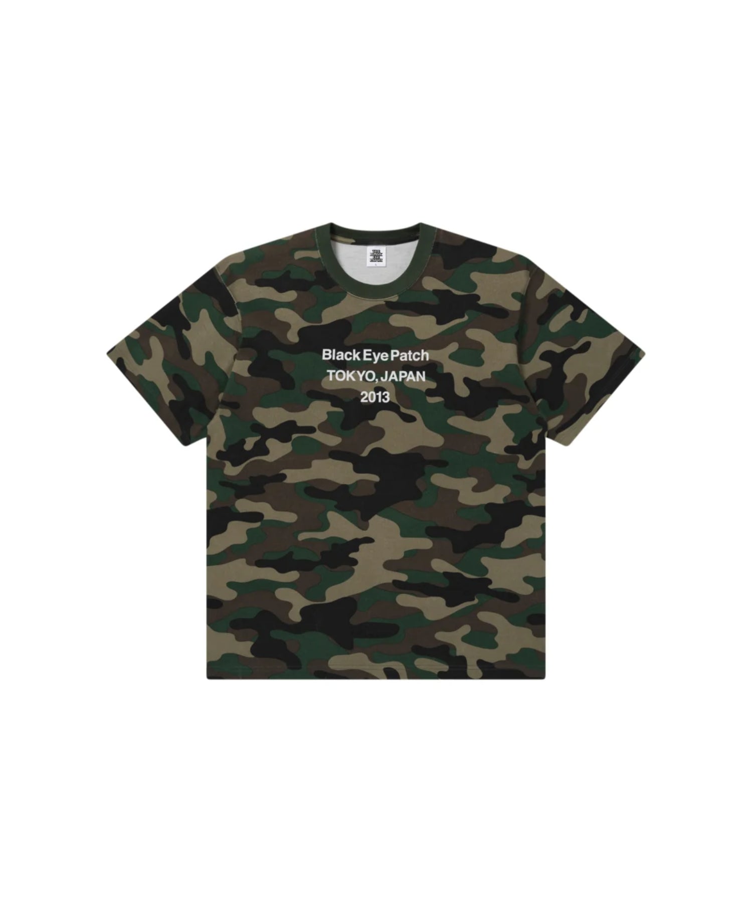 Black eye patch Tシャツ　迷彩　S カモ柄 BRAND ORIGIN HEAVYWEIGHT TEE WOODLAND CAMO - Black Eye Patch