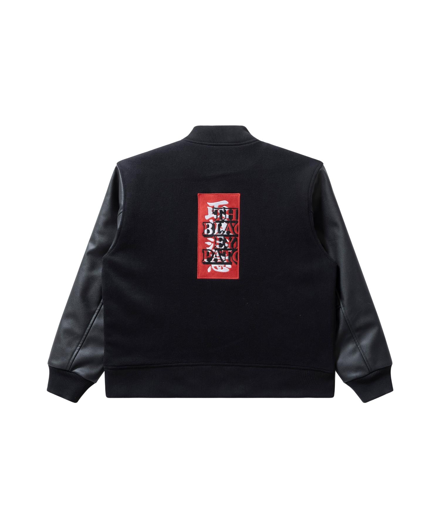 KANJI LOGO HWC LABEL VARSITY JACKET
