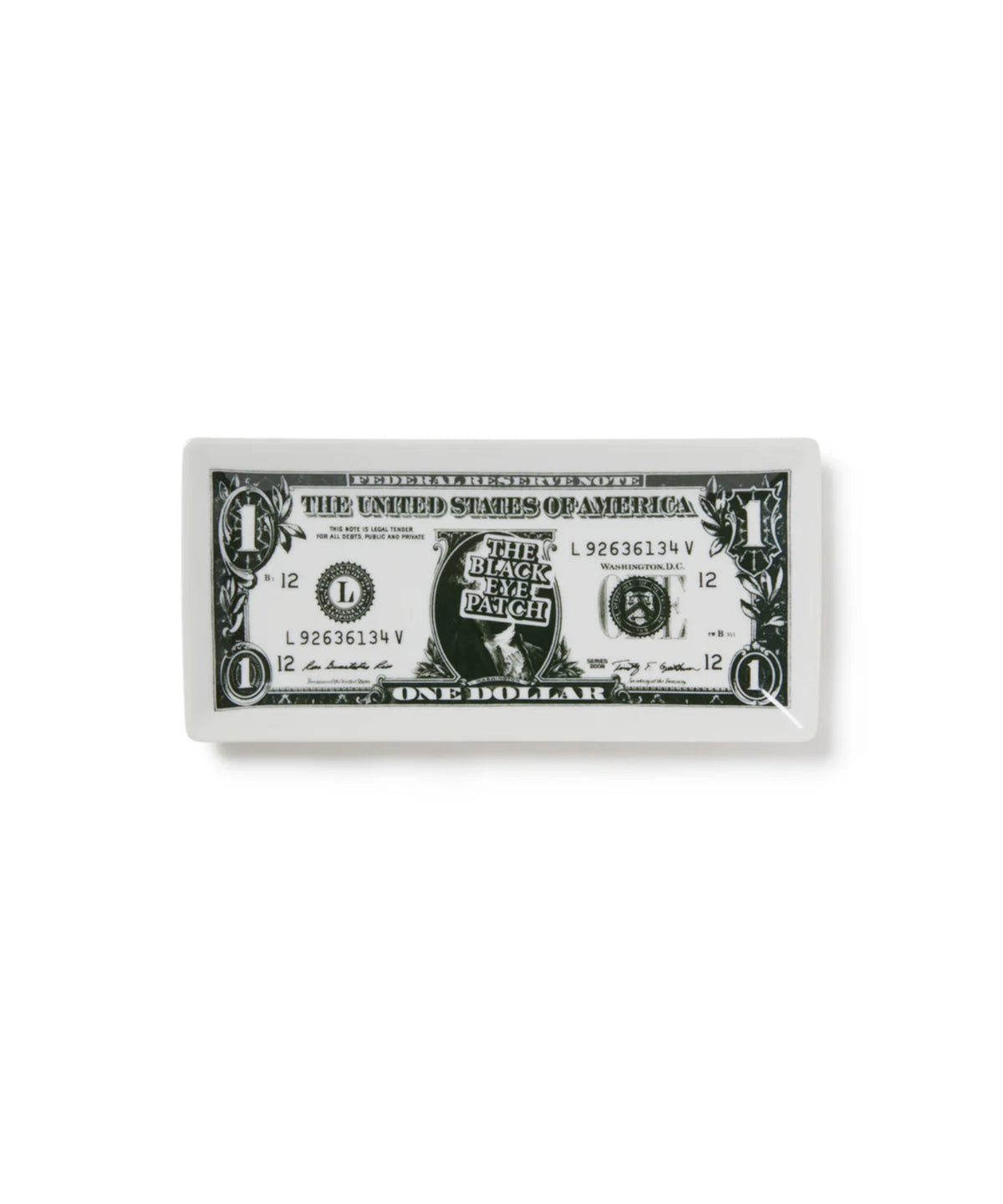 DOLLAR BILL CERAMIC TRAY