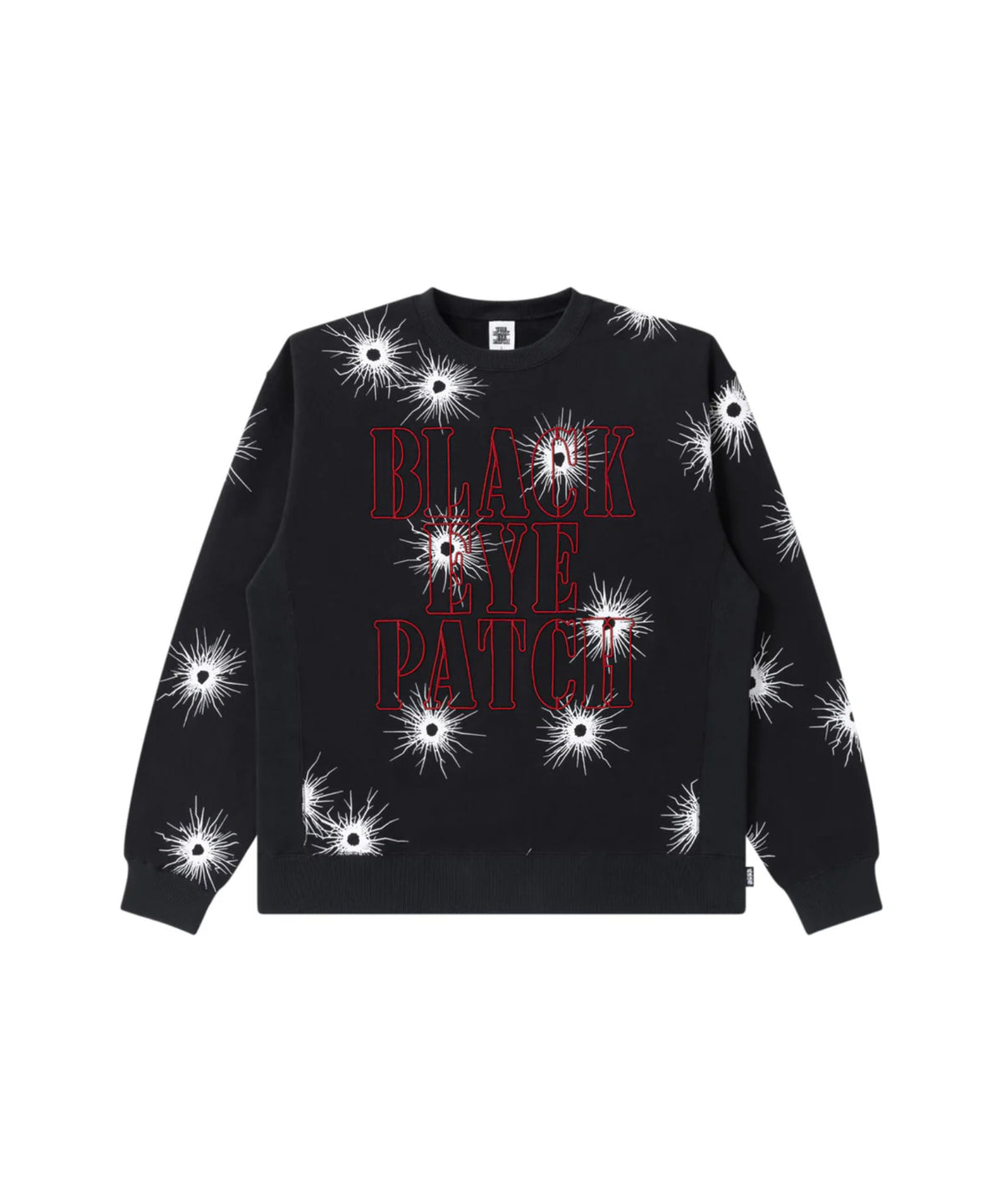 GUNSHOT STENCIL LOGO CREW SWEAT