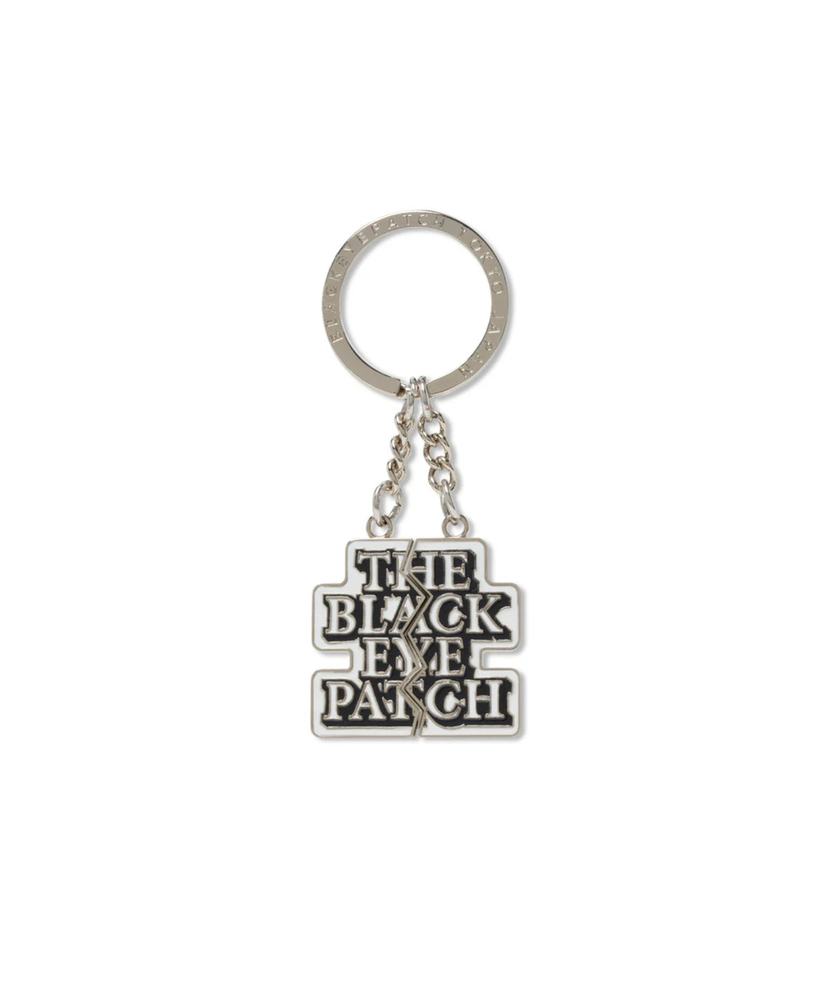 SPLIT OG LABEL PLATE KEYCHAIN SILVER