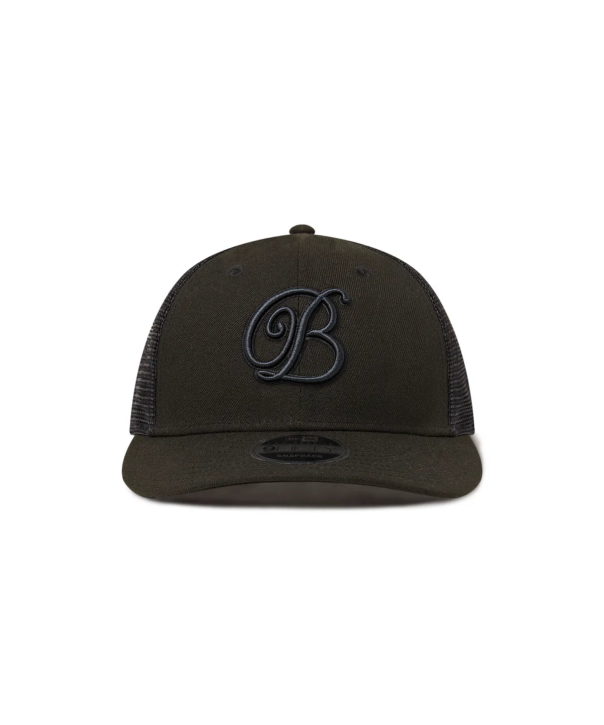 B EMBLEM NEW ERA MESH CAP