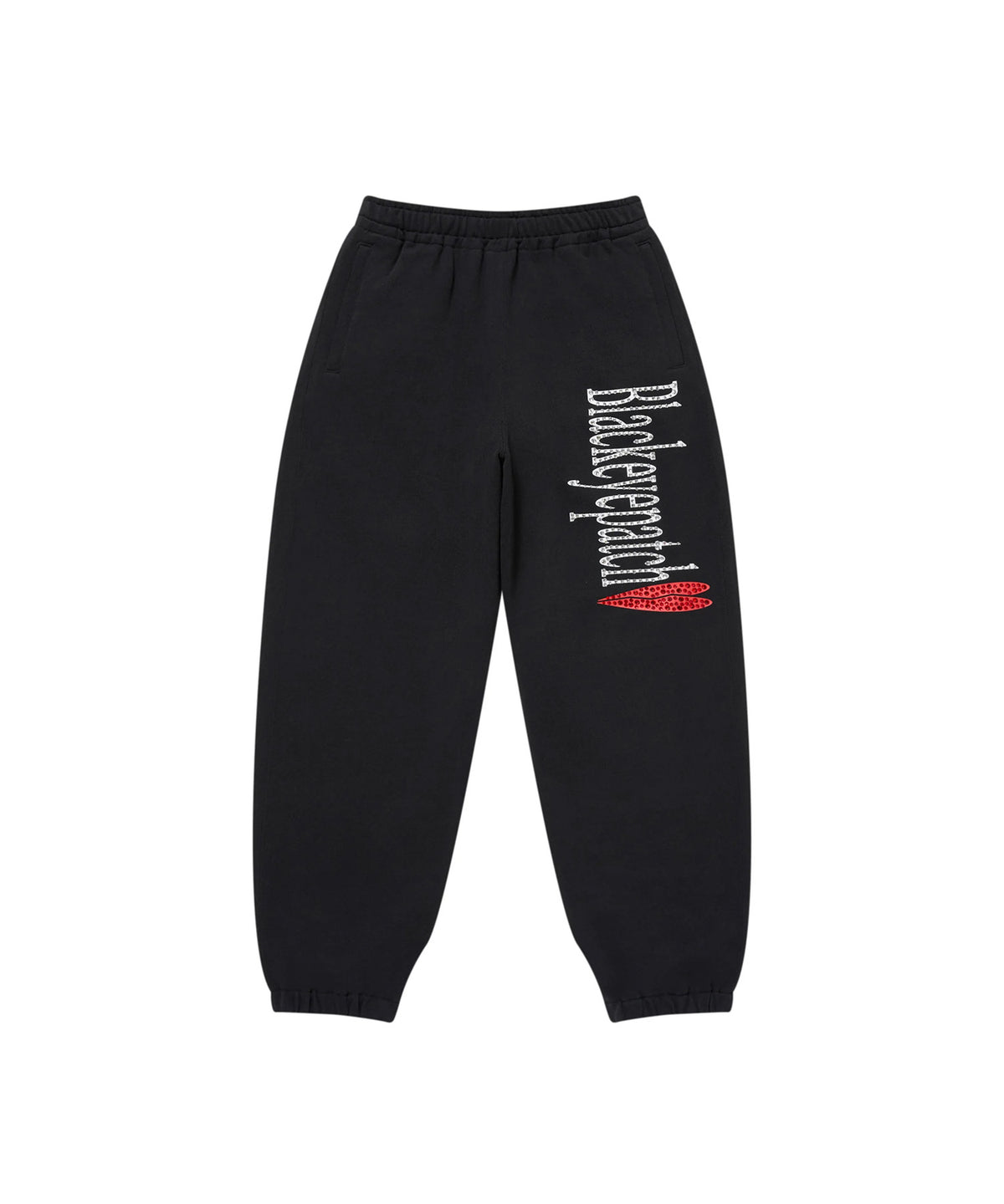 RHINESTONED HEARTBREAK LOGO SWEAT PANTS