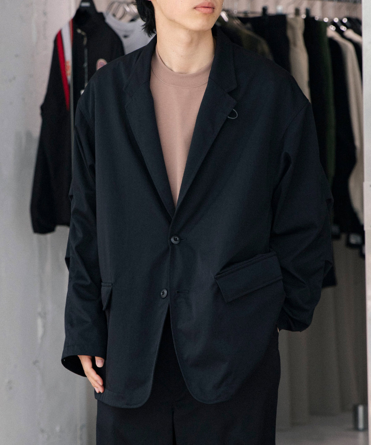 TECH LOOSE 2B JACKET TWILL