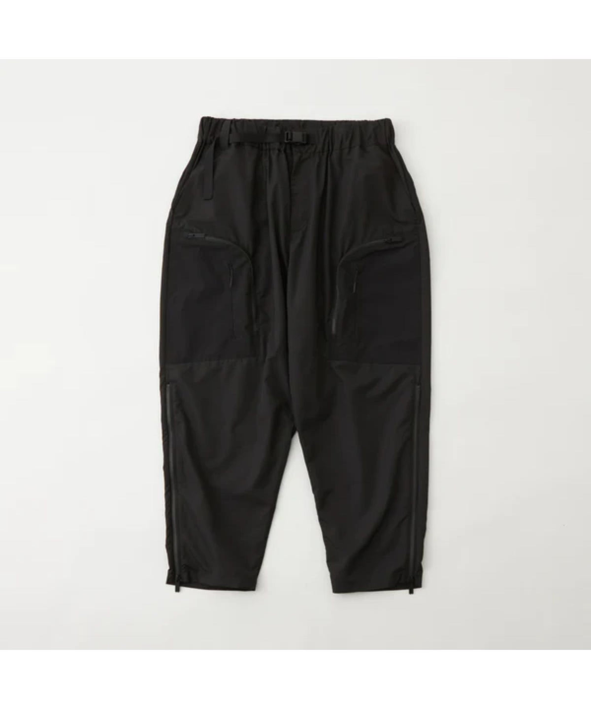 POLYESTER TAFFETA TAPERED CARGO PANTS