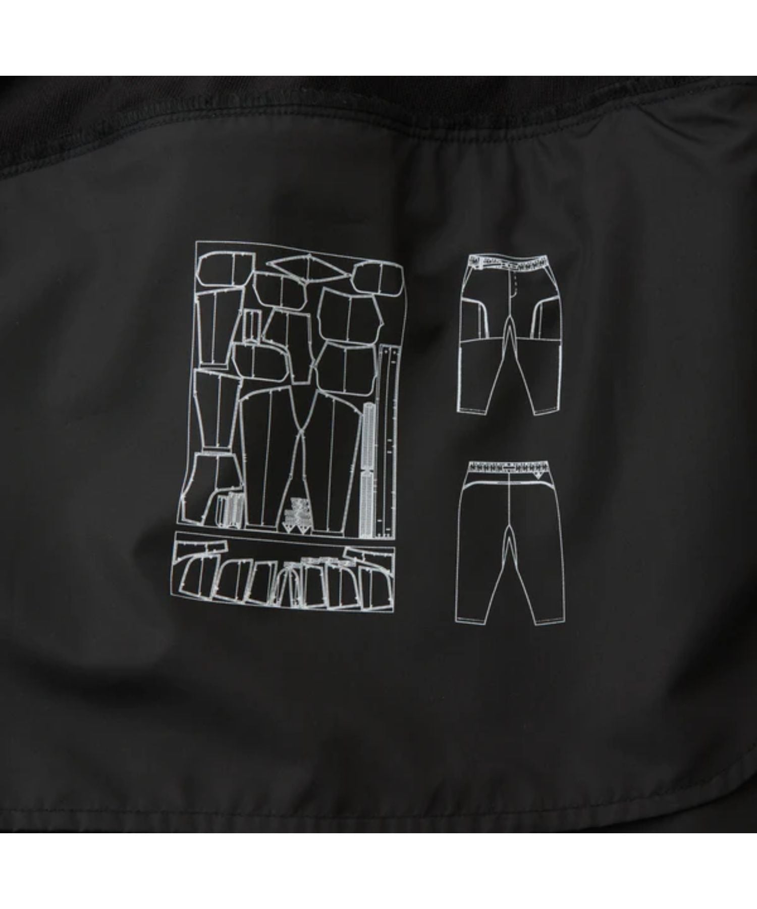 POLYESTER TAFFETA TAPERED CARGO PANTS