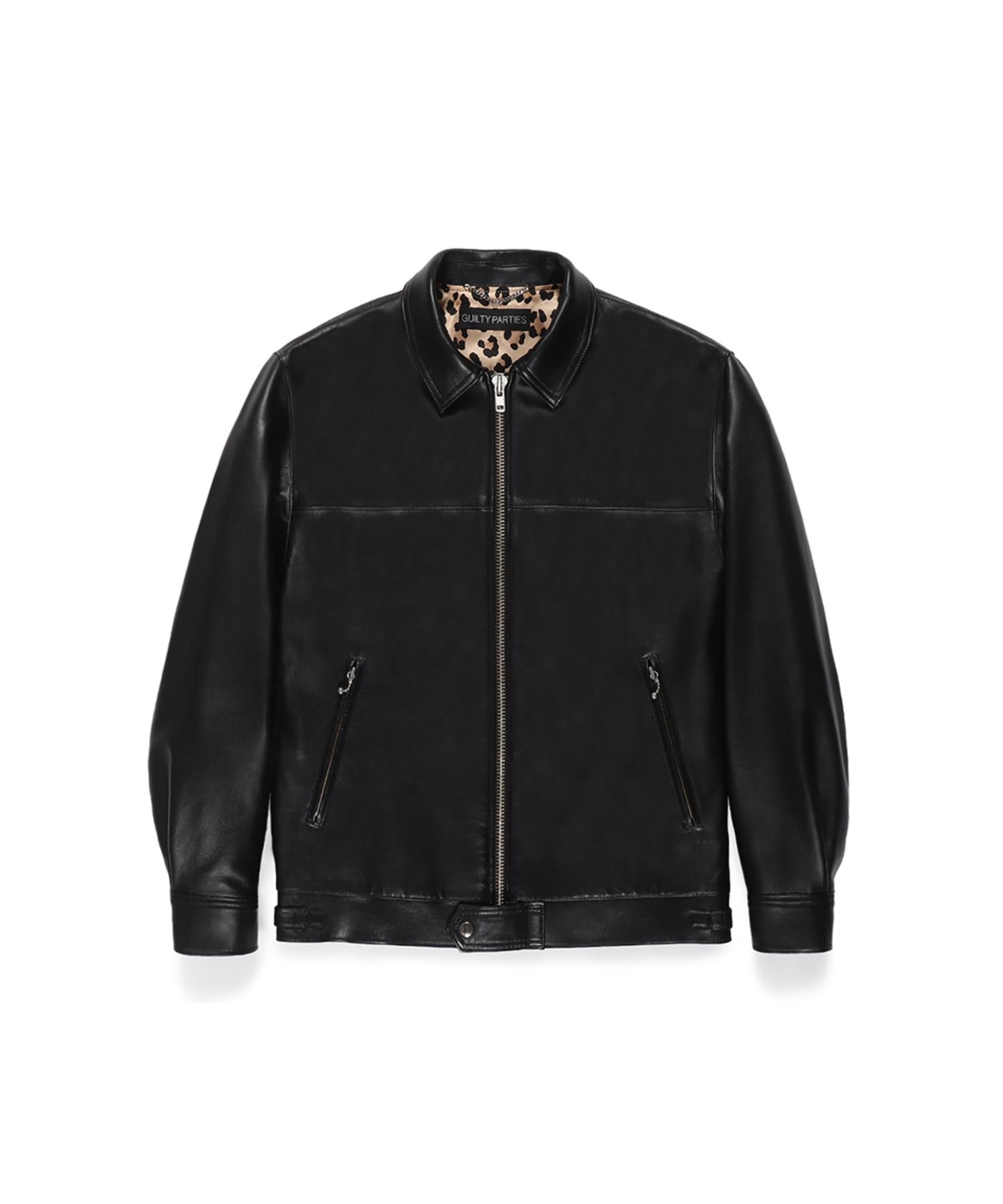 LAMB SKIN LEATHER SINGLE RIDERS JACKET