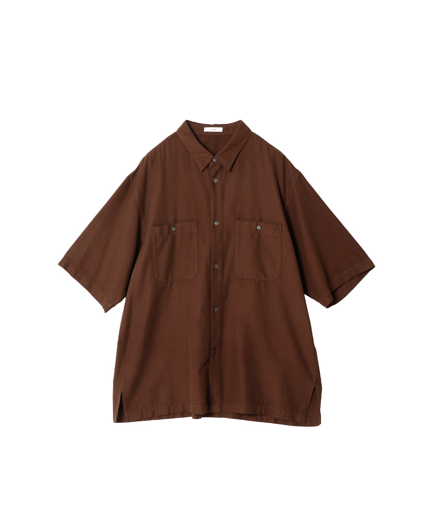 COTTON SILK VIERA | LOOSE FIT HALF SLEEVE SHIRT - ATON (エイトン