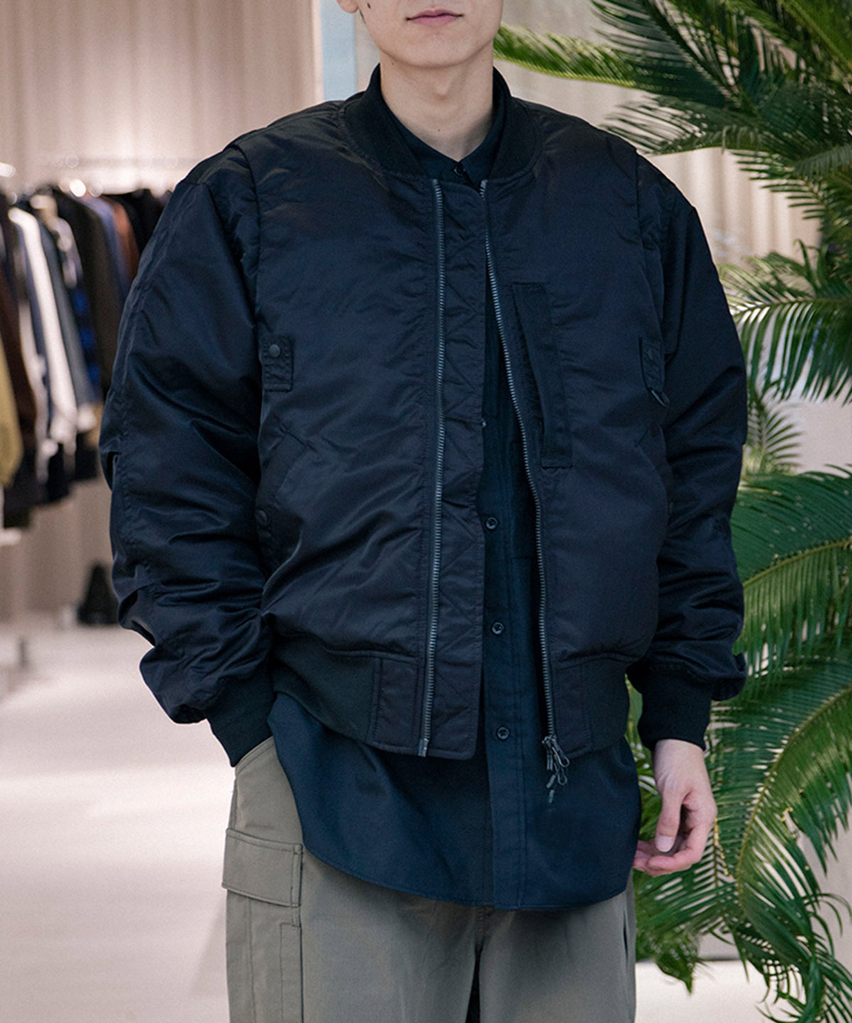 TECH 2WAY MA-1 DOWN JACKET