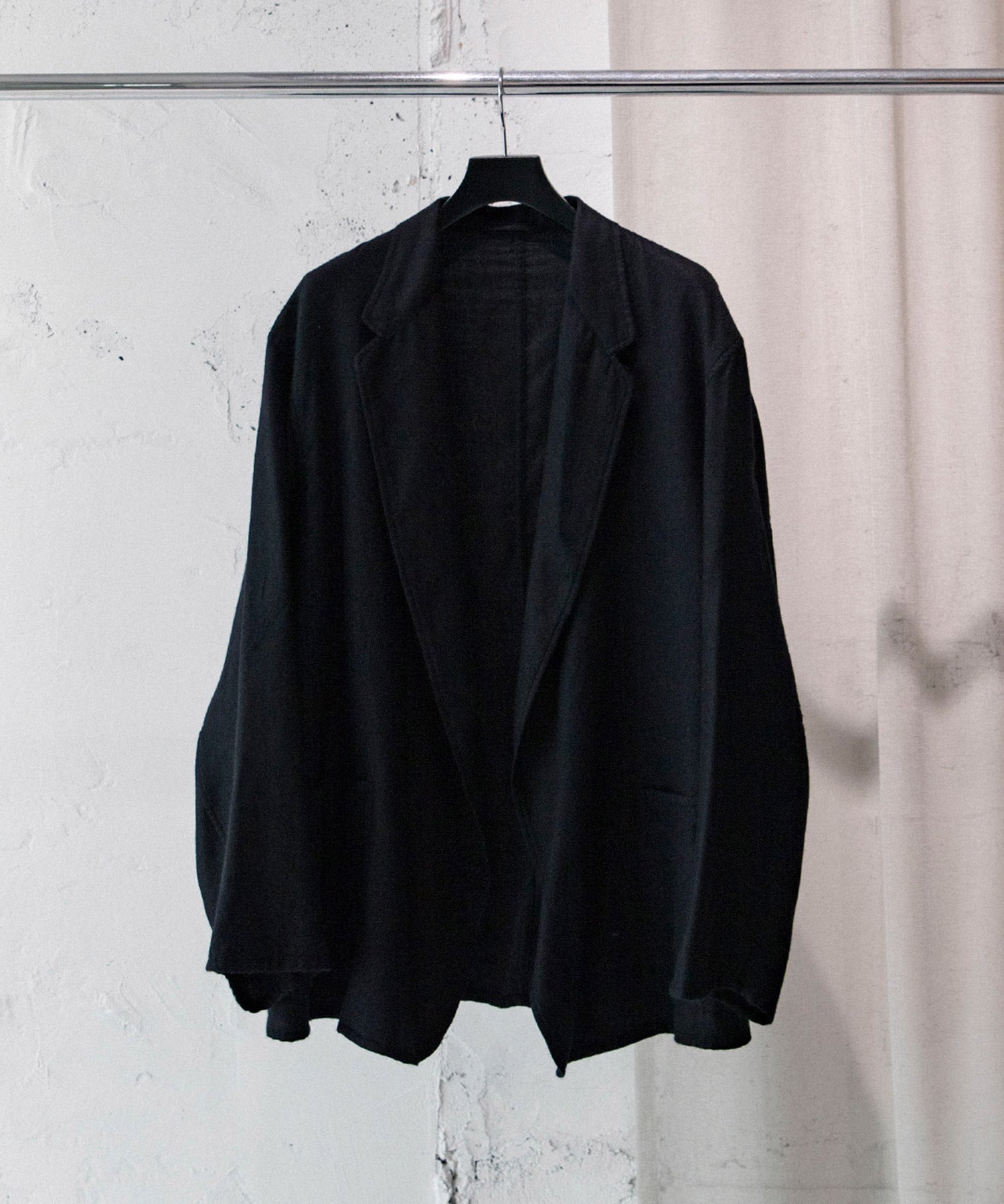 【新品未使用タグ無し】COMOLI / シルク製品染 ジャケット COMOLI (コモリ) シルク製品染 ジャケット [BLACK]