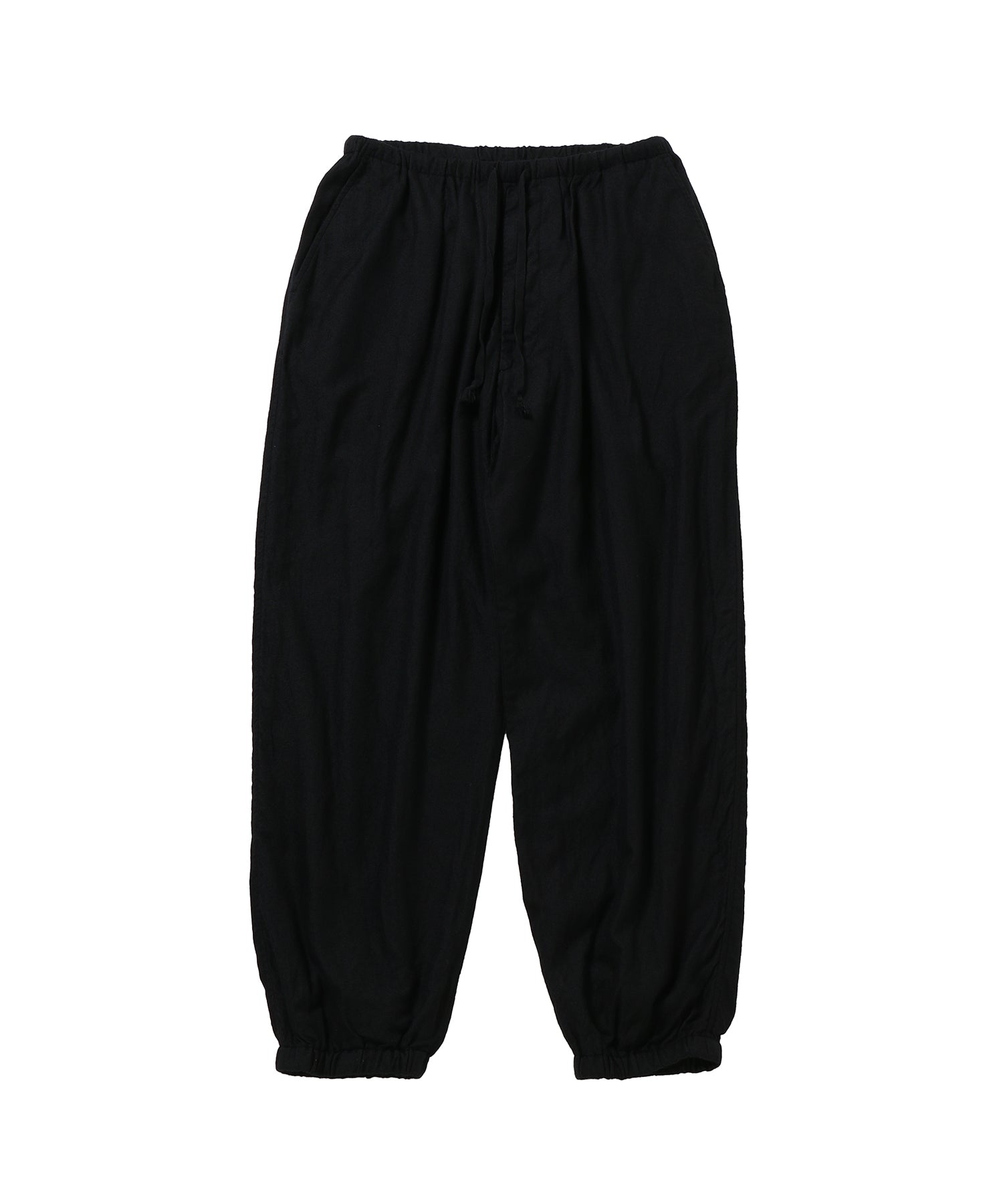 25ss comoli シルク製品染 ドローストリングパンツ COMOLI(コモリ) 25SS「シルク製品染 ドローストリングパンツ