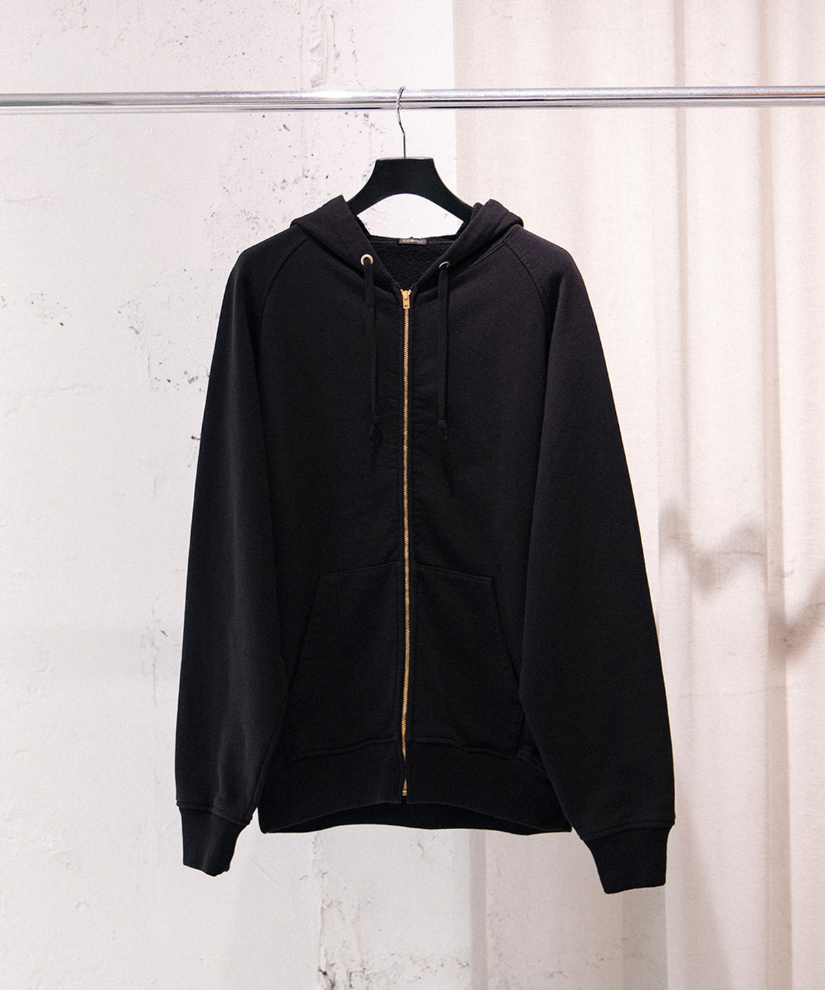 コットン裏毛 ジップパーカ
