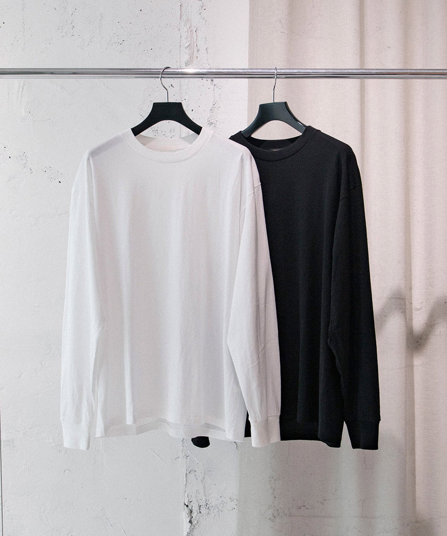 25ss COMOLI ホワイト コットンジャージ長袖カットソー COMOLI (コモリ) コットンジャージ 長袖Tシャツ