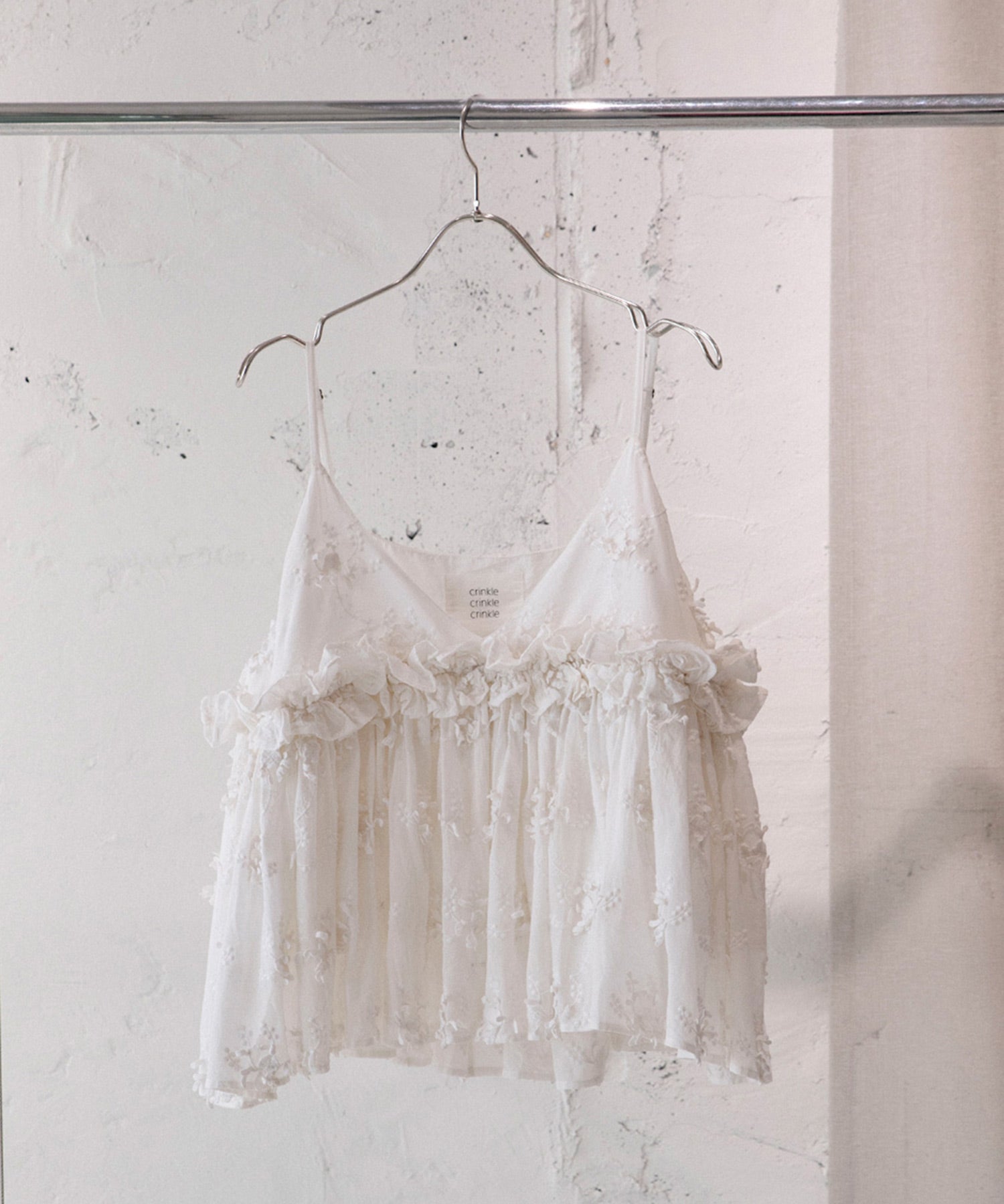 3D embroidery camisole - crinkle crinkle crinkle (クリンクル