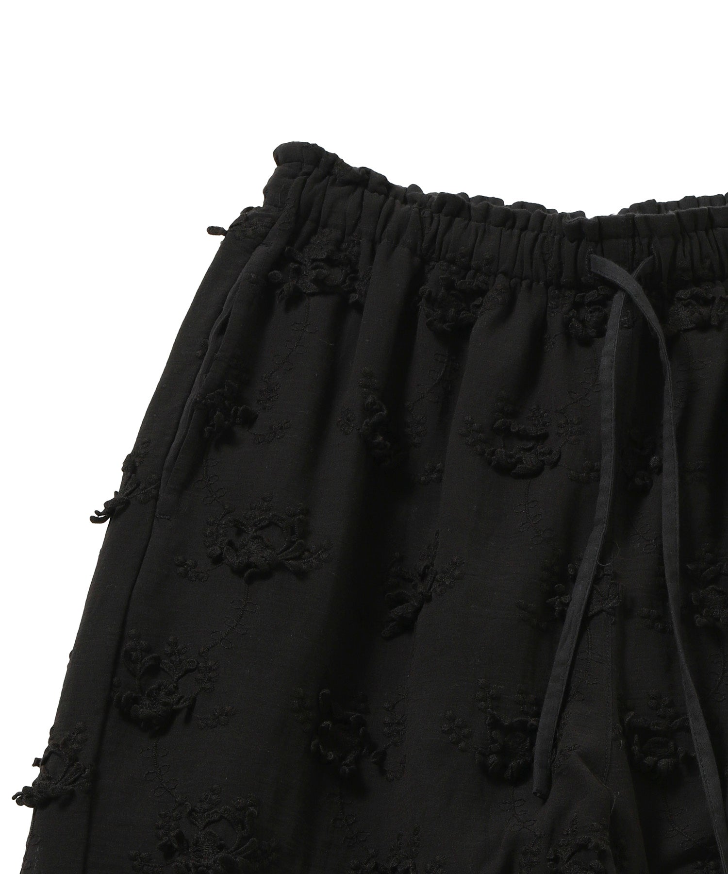Sheer Cotton 3D Embroidery Easy Pants - 250433204004