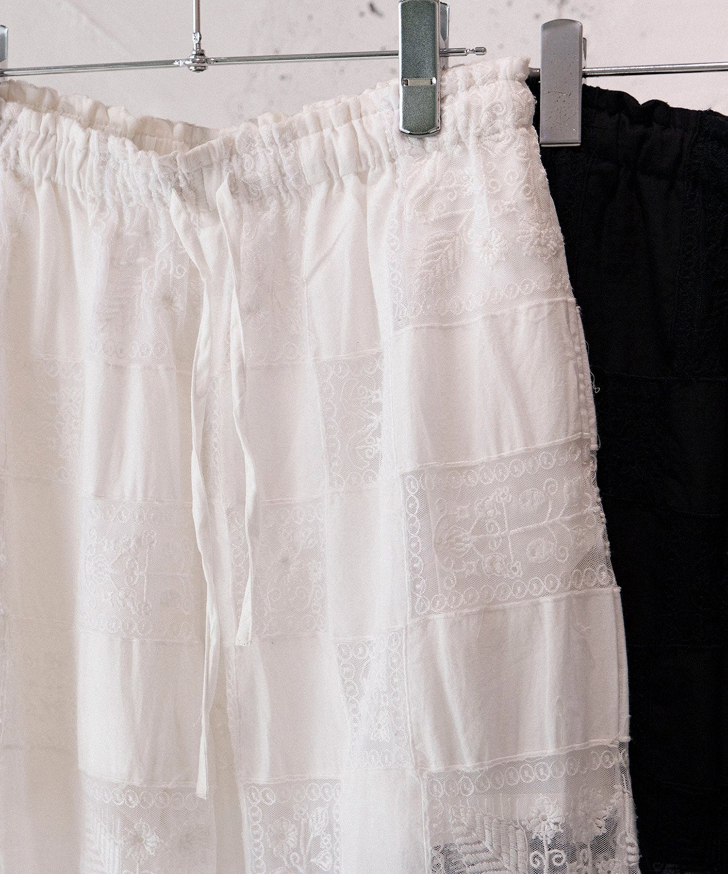 Patchwork Embroidery Pants - 250433204005
