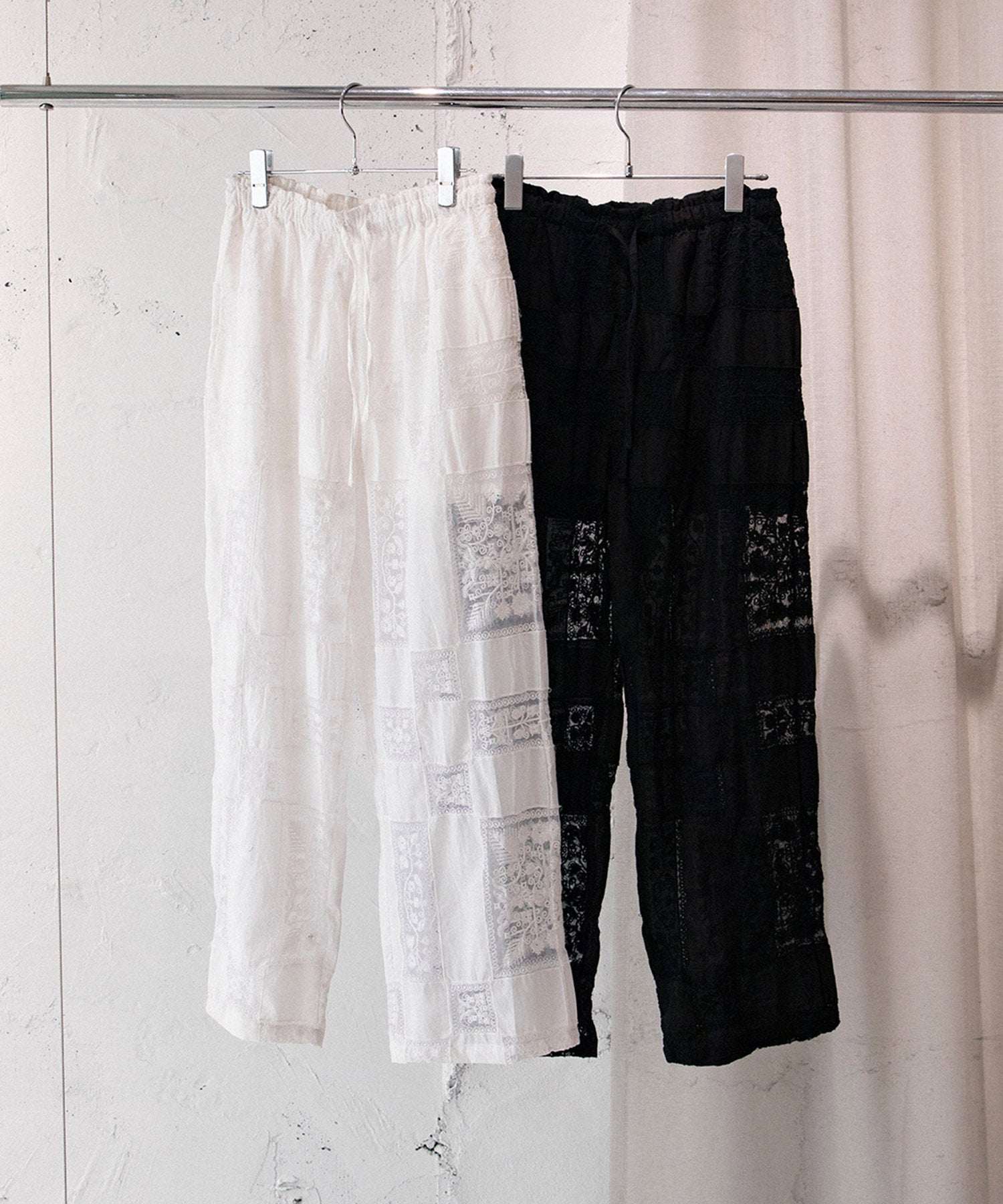 Patchwork Embroidery Pants - 250433204005