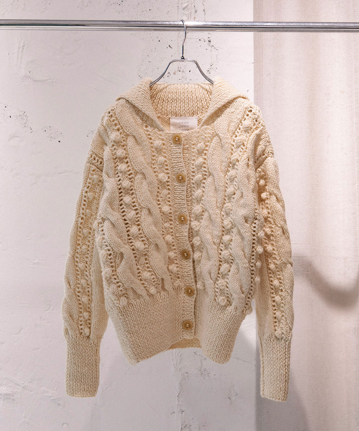 POPCORN HAND KNIT CARDIGAN