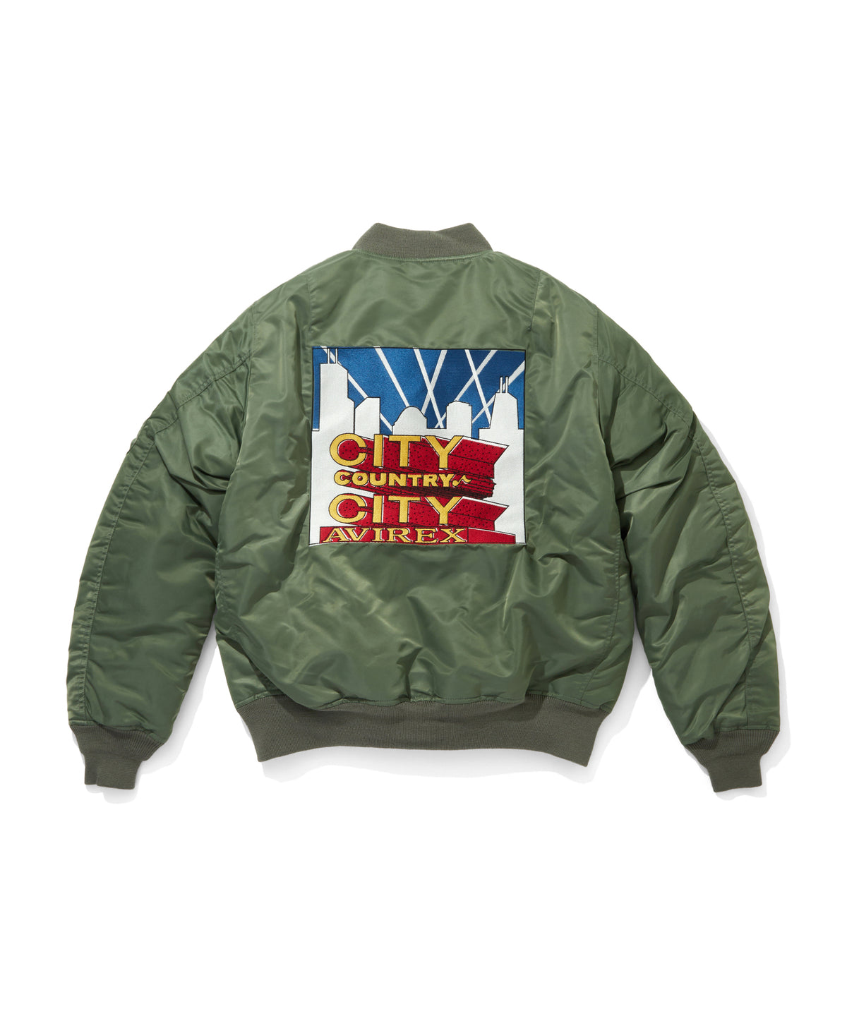 CITY COUNTRY CITY x AVIREX_EMBROIDERED LOGO MA-1