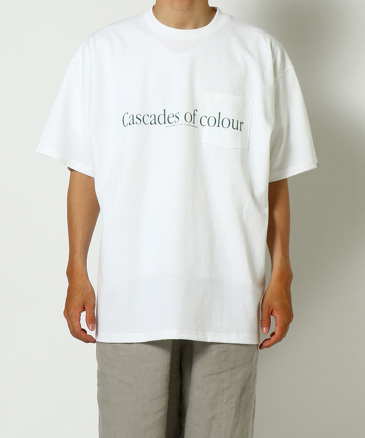 COTTON POCKET T-SHIRTS_Cascades of colour