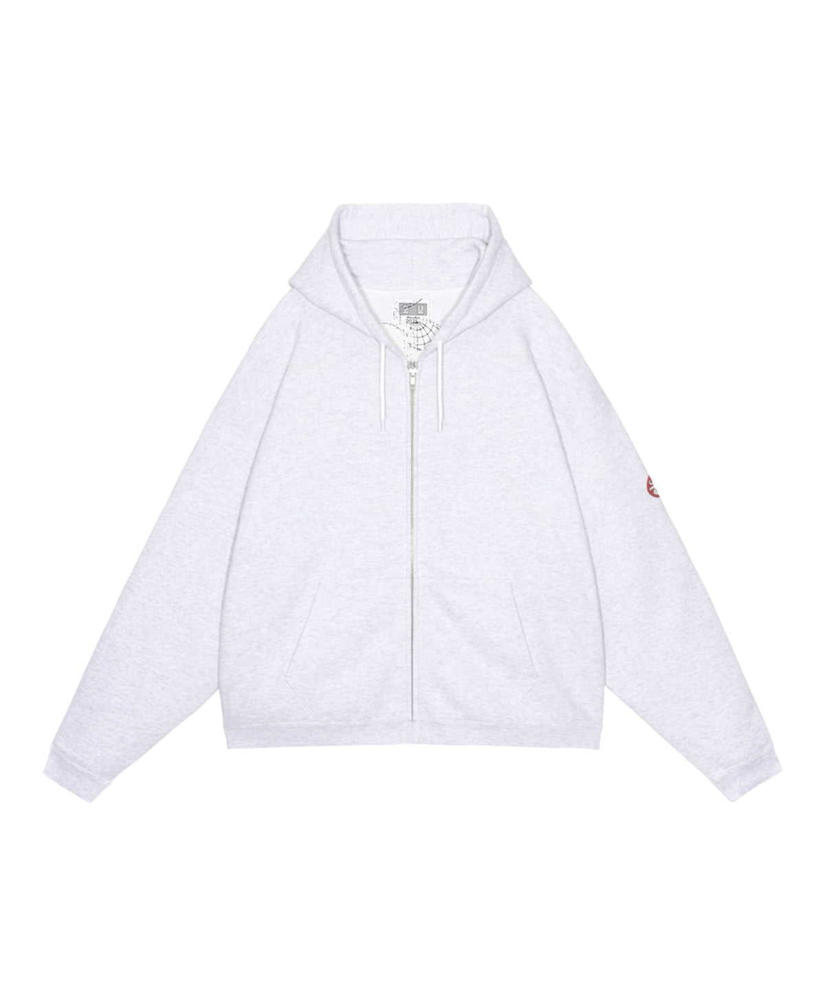 SOLID LOOSE ZIP HOODY