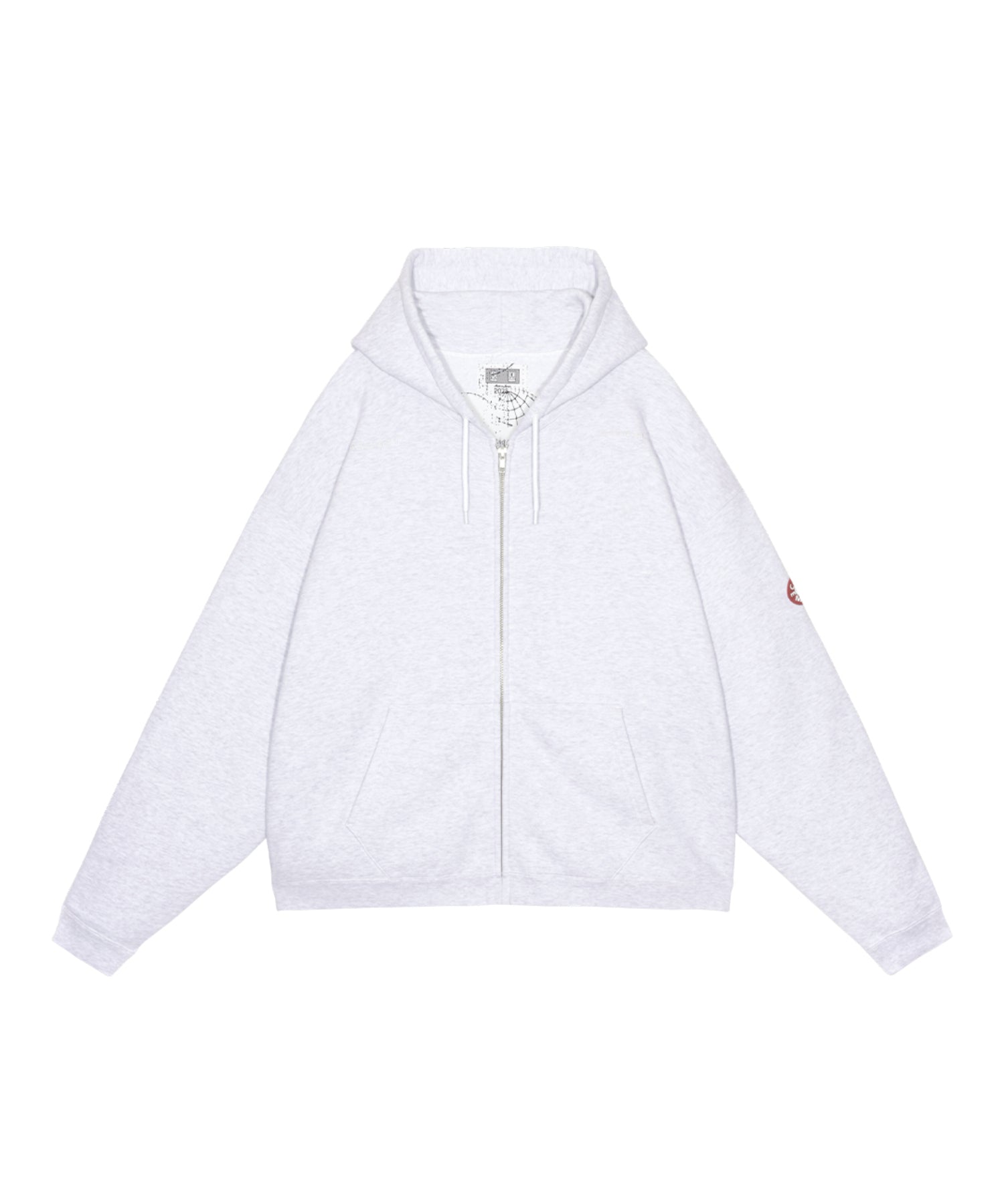 SOLID LOOSE ZIP HOODY