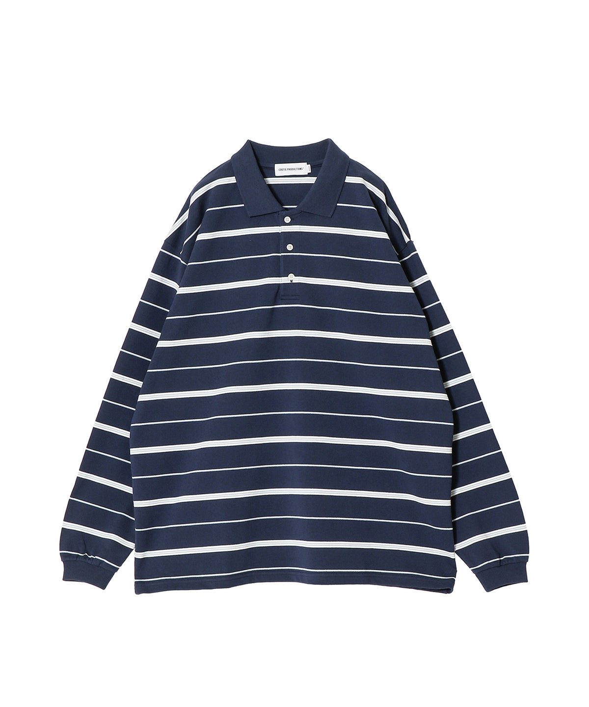 Moss Stitch Border L/S Polo
