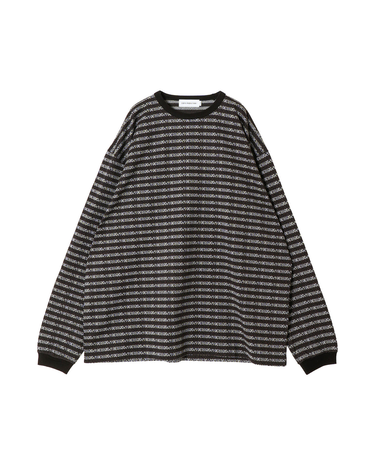 Supima Jacquard Border L/S Tee
