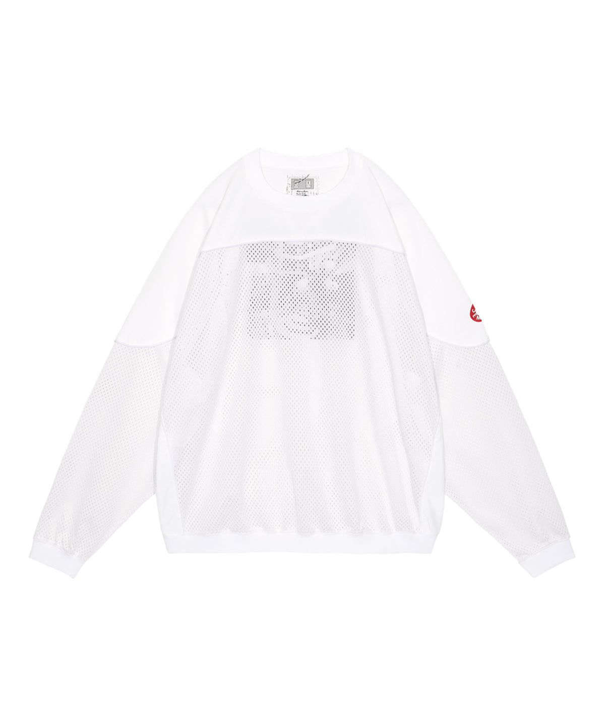 MESH TRACK CREW NECK