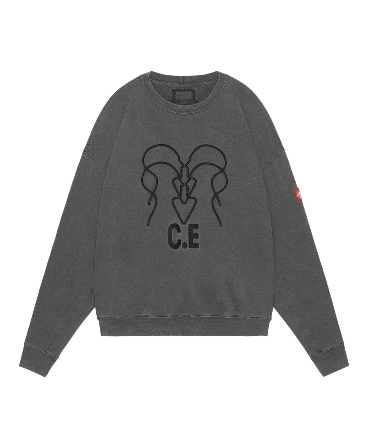 OVERDYE WB HEADSx4 C.E CREW NECK