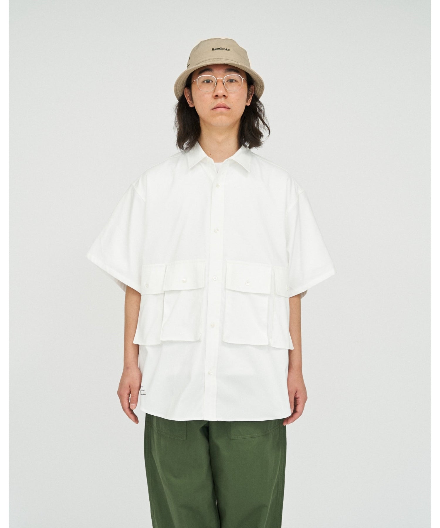 DRY OXFORD FLAP POCKET S/S SHIRT