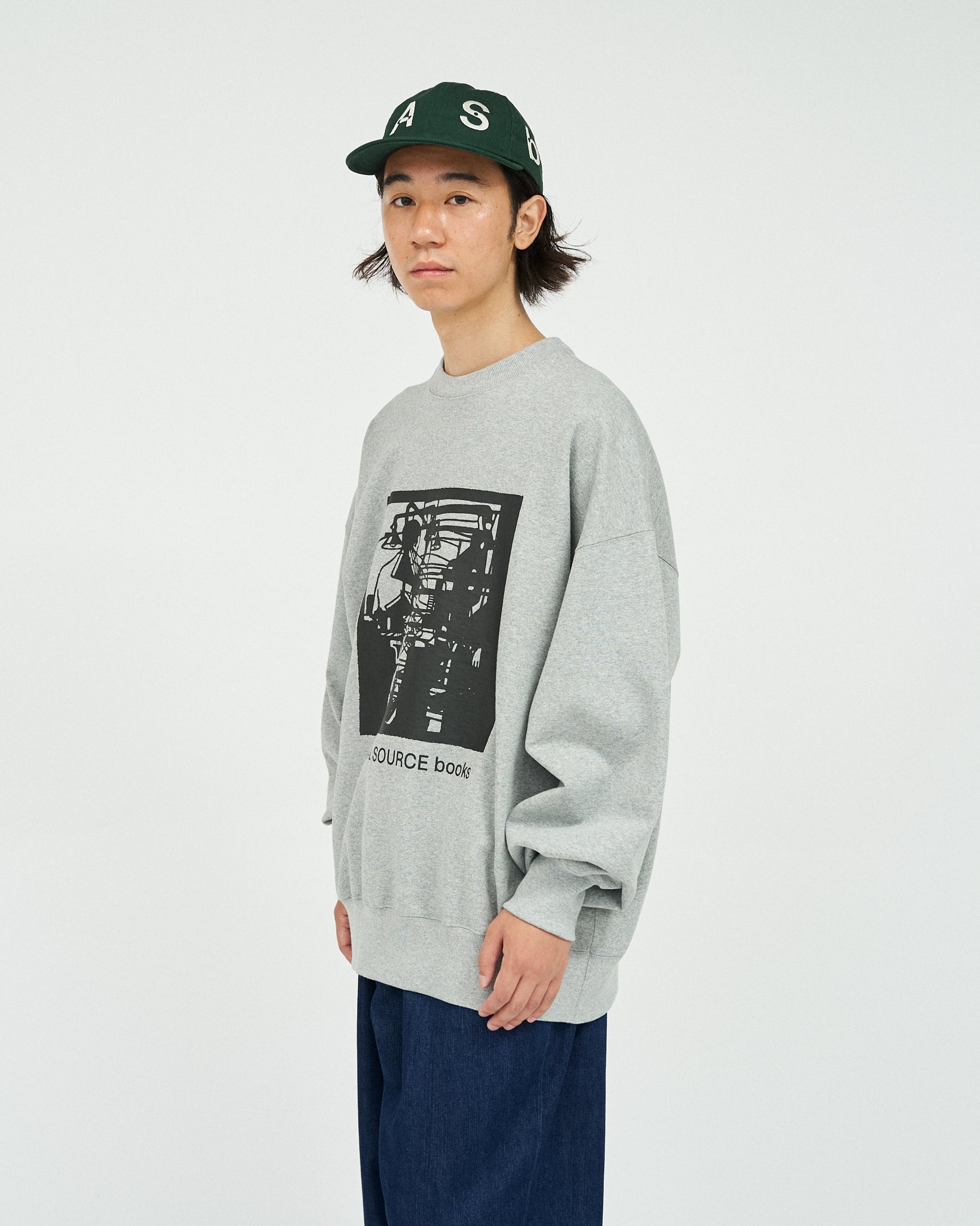 AS×FS LIGHT OZ CREW NECK SWEAT “LITHOGRAPH”