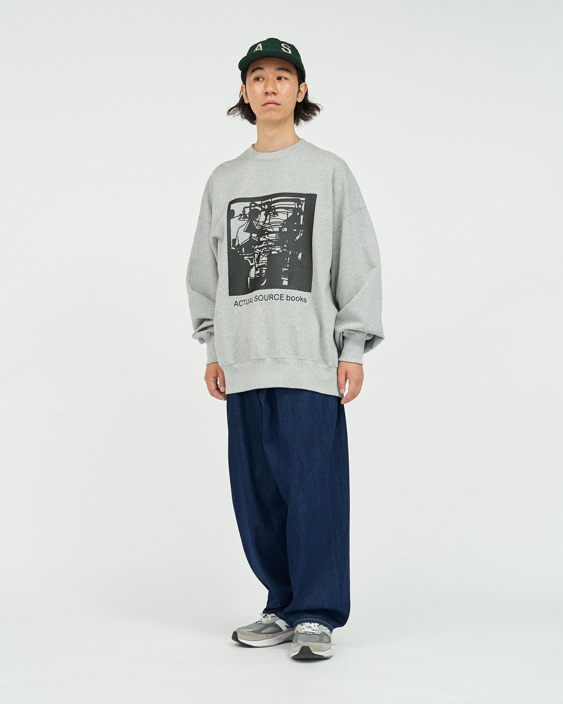 AS×FS LIGHT OZ CREW NECK SWEAT “LITHOGRAPH”