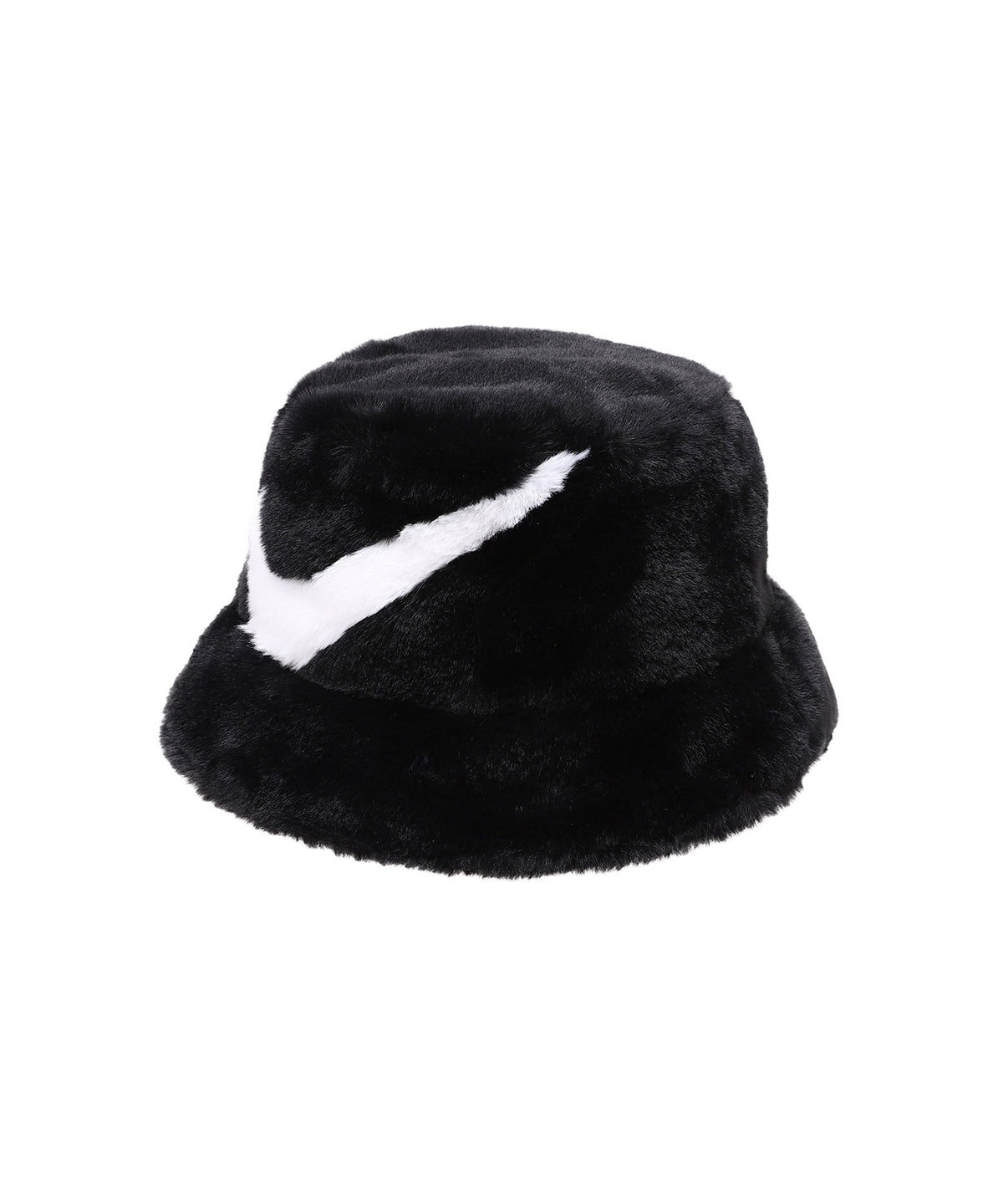 Apex Faux Fur Swoosh Bucket Hat