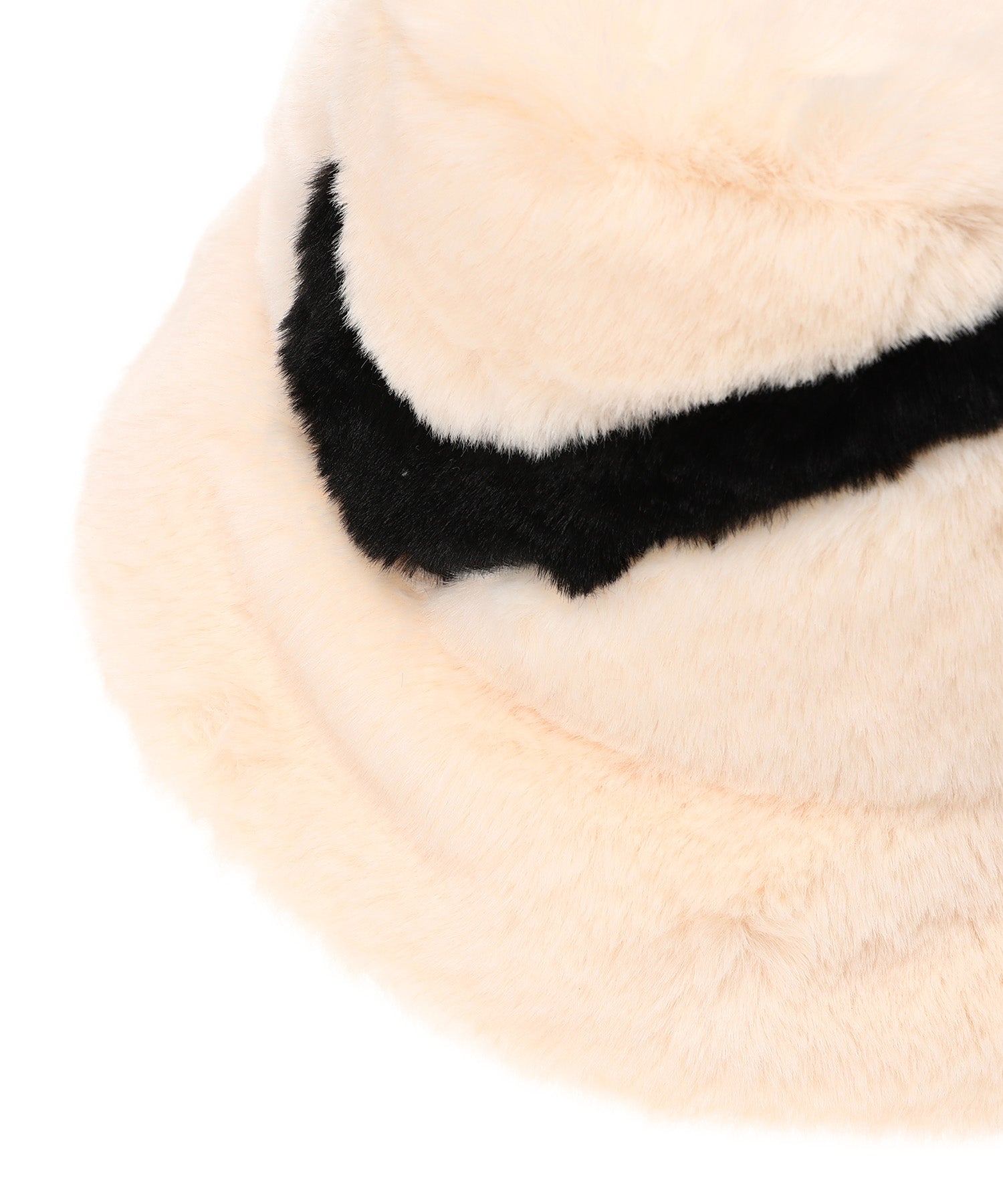 Apex Faux Fur Swoosh Bucket Hat