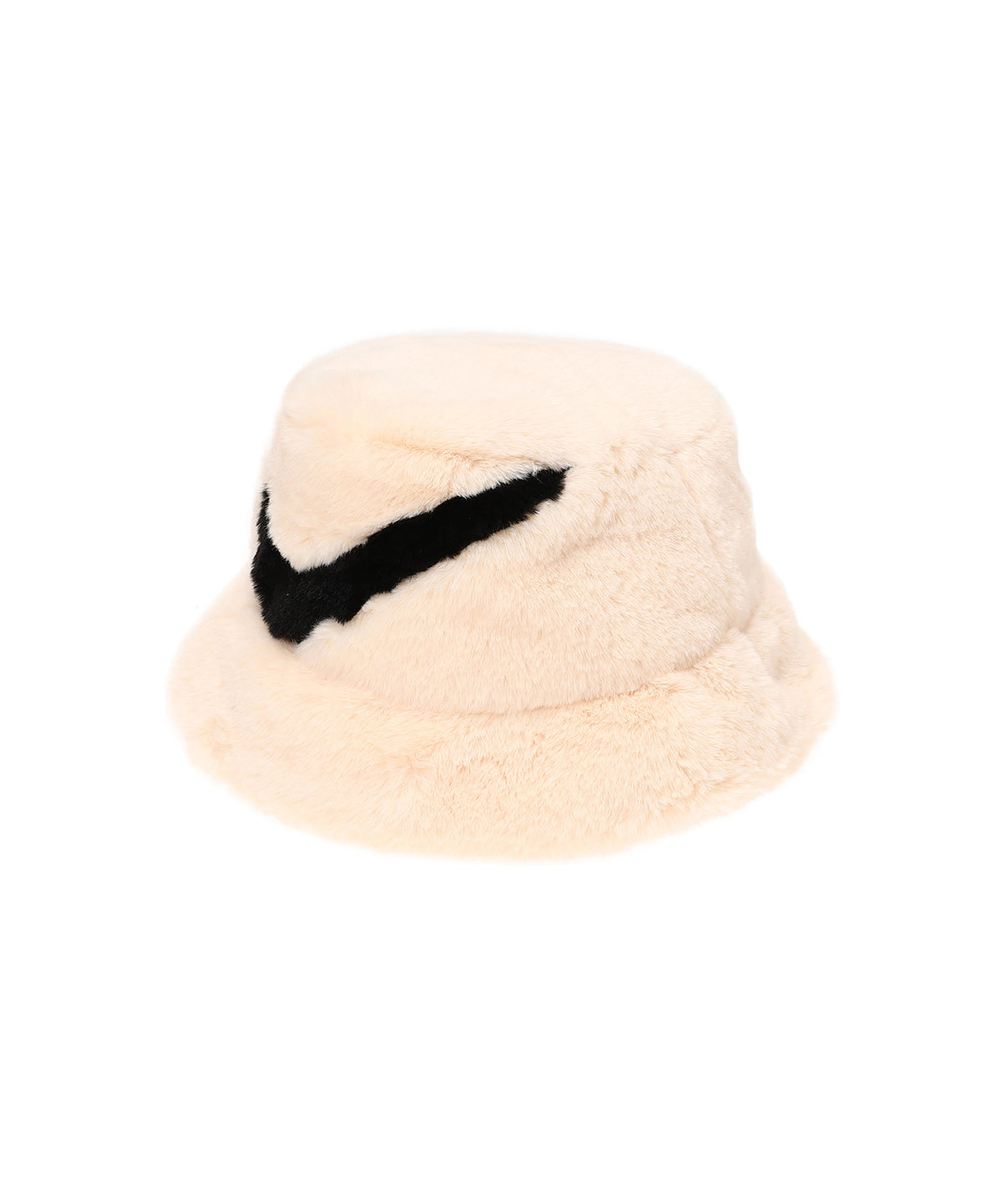 Apex Faux Fur Swoosh Bucket Hat
