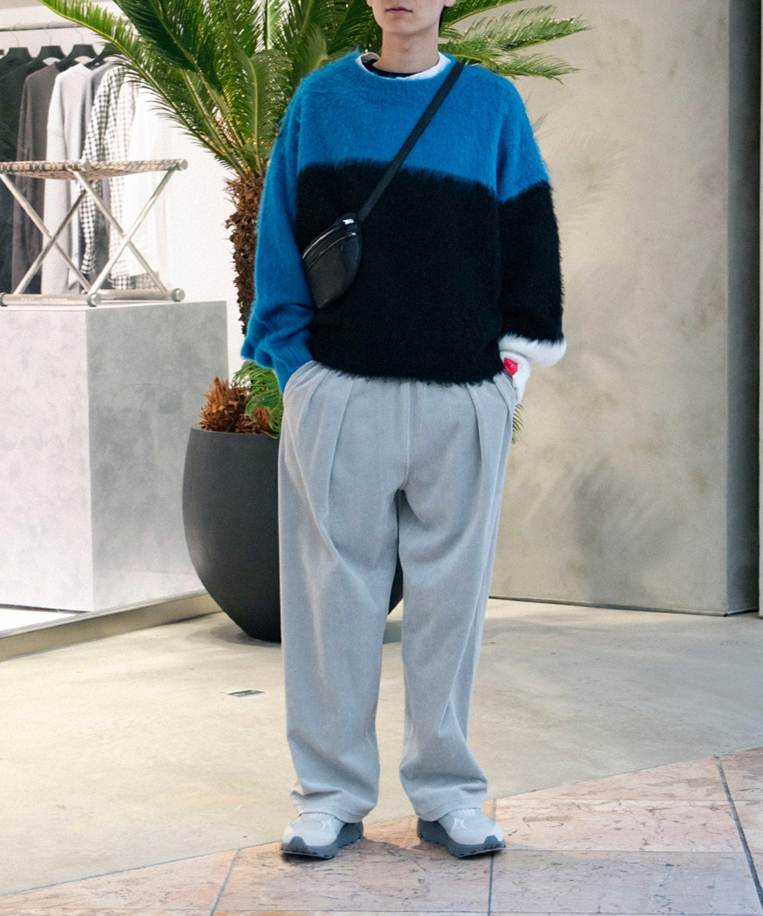 Compact Velour Easy Pants