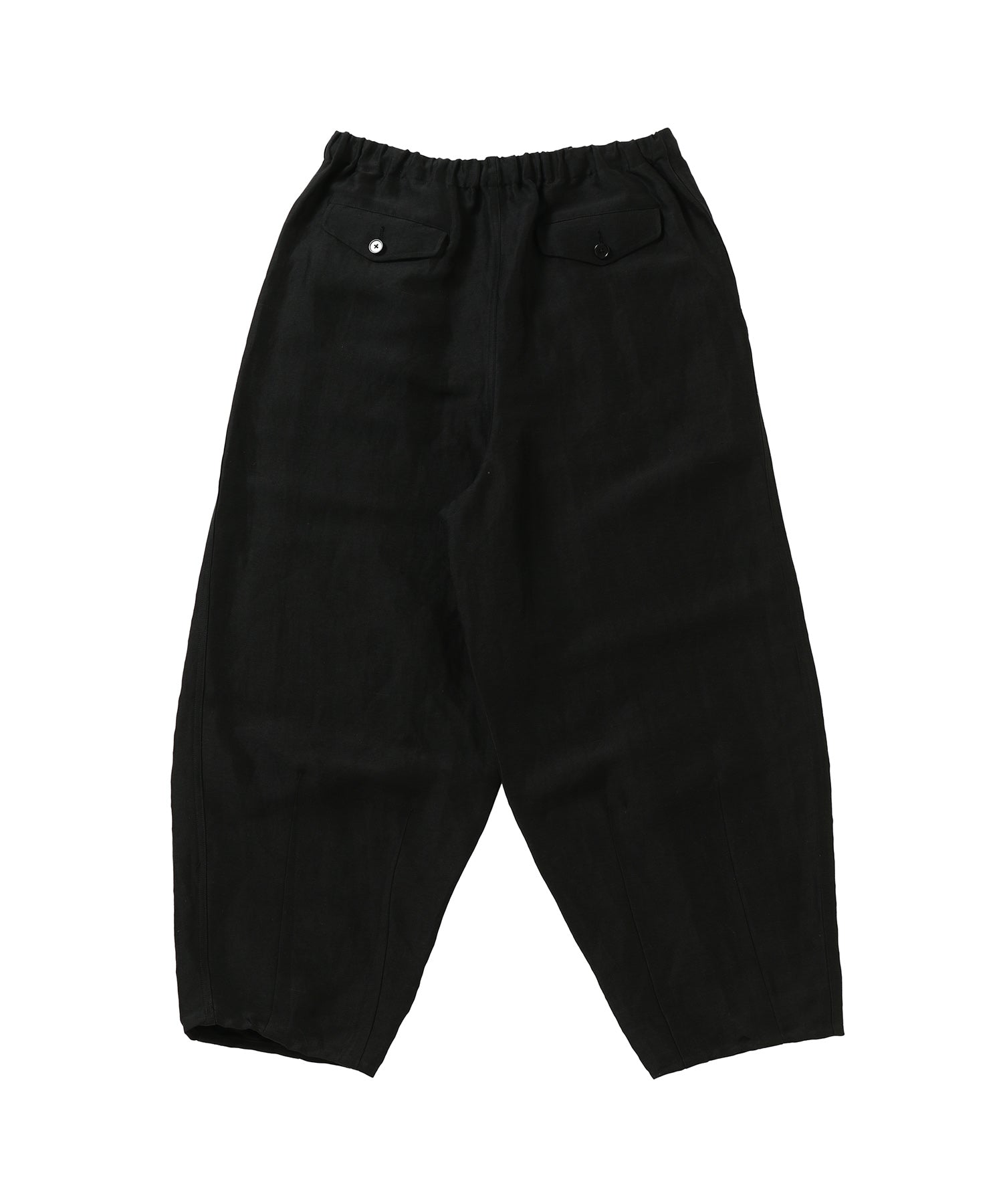 Back Satin Linen Cupro Parachute Pants