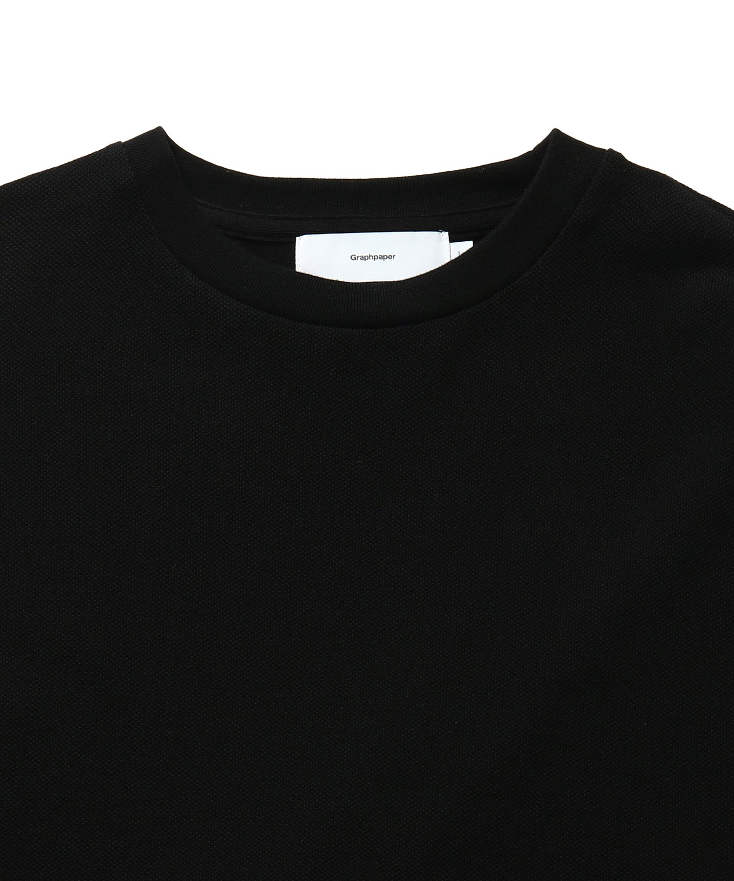 Cotton Pique Jersey Crew Neck Tee