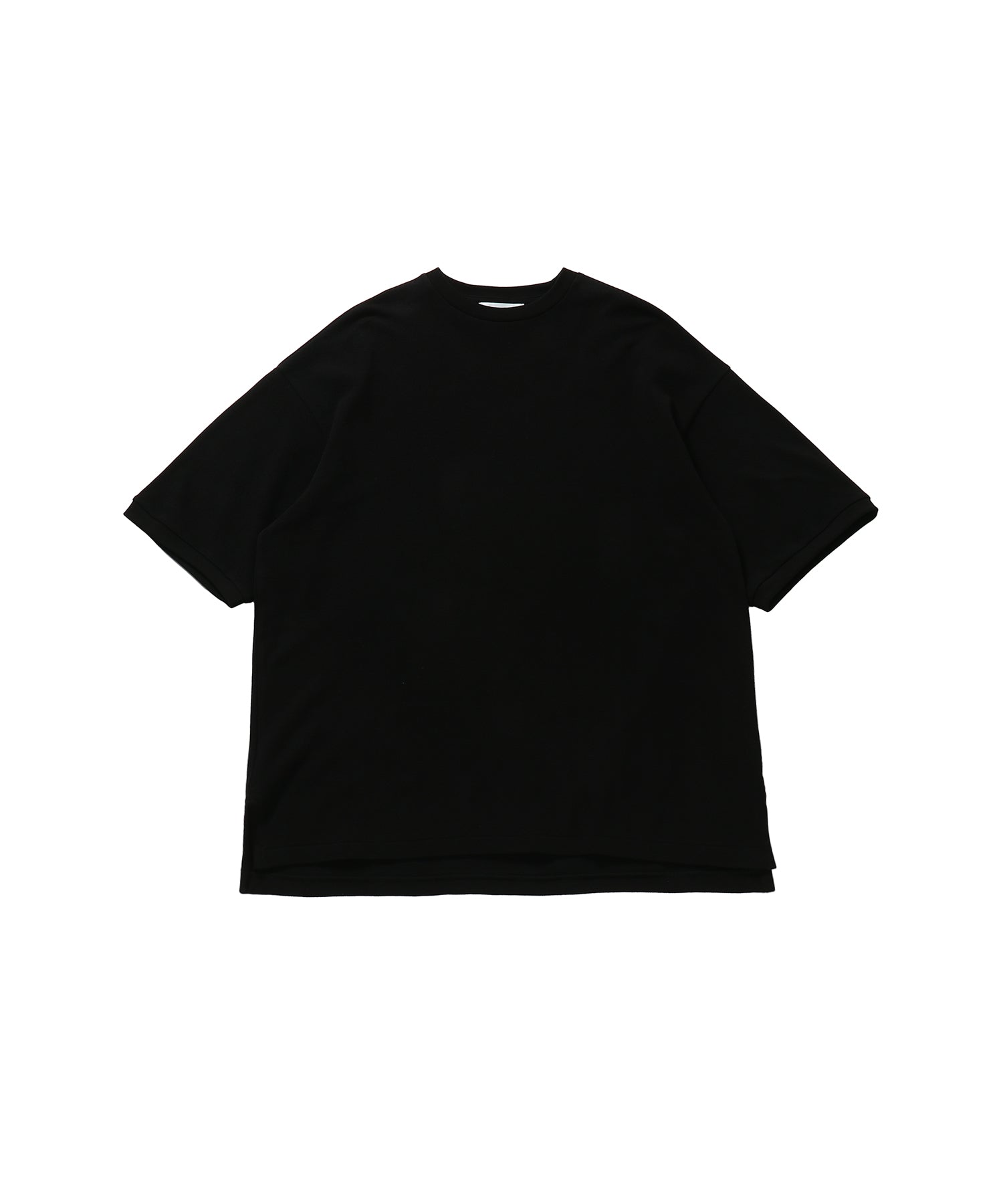 Cotton Pique Jersey Crew Neck Tee