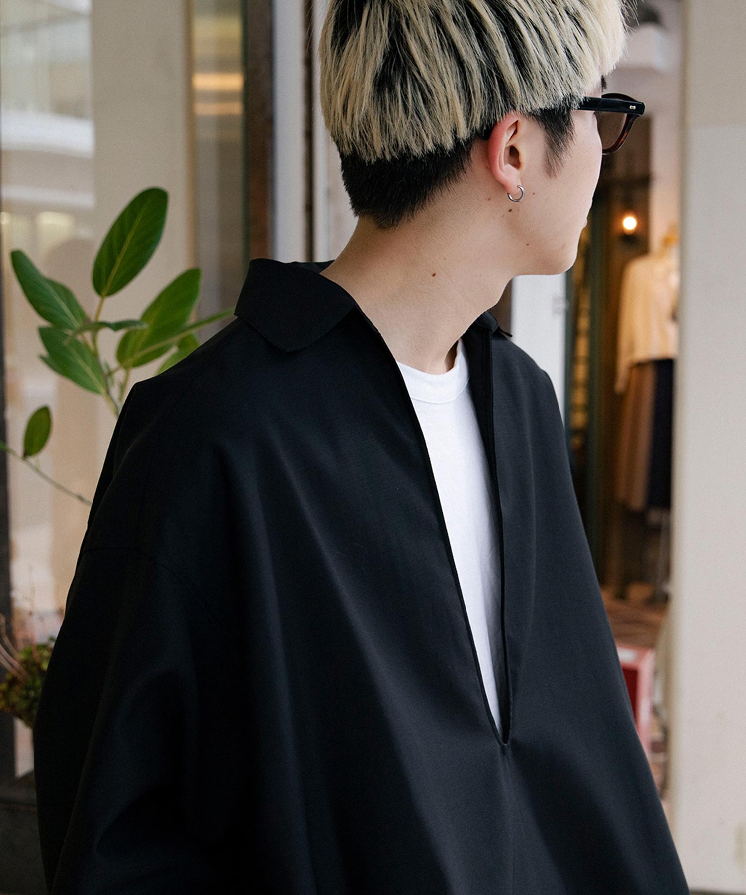 Wool Cupro Skipper Shirt