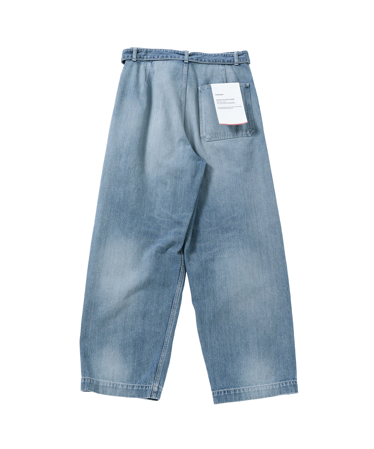 Selvage Denim Belted Pants