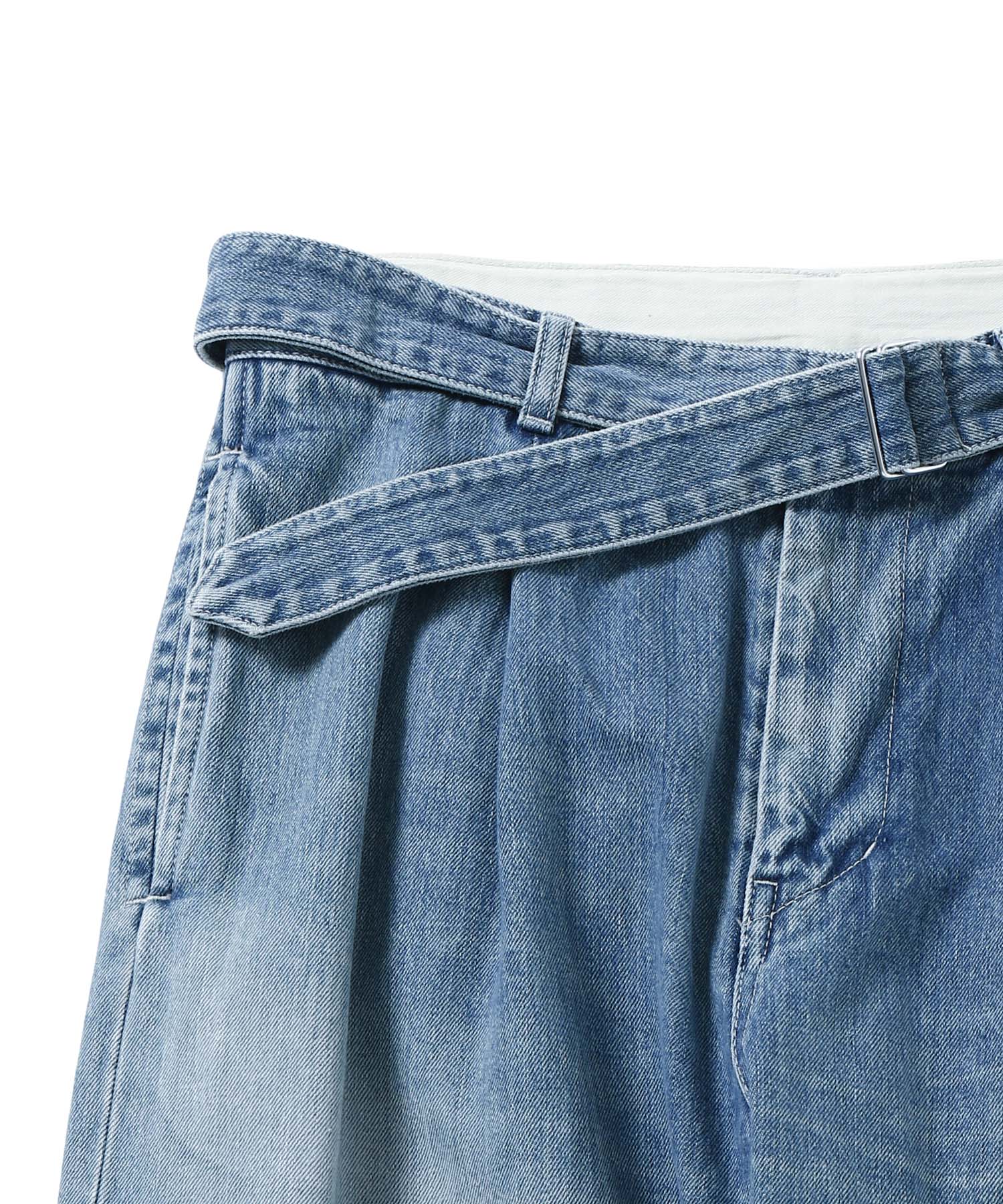 Selvage Denim Belted Pants